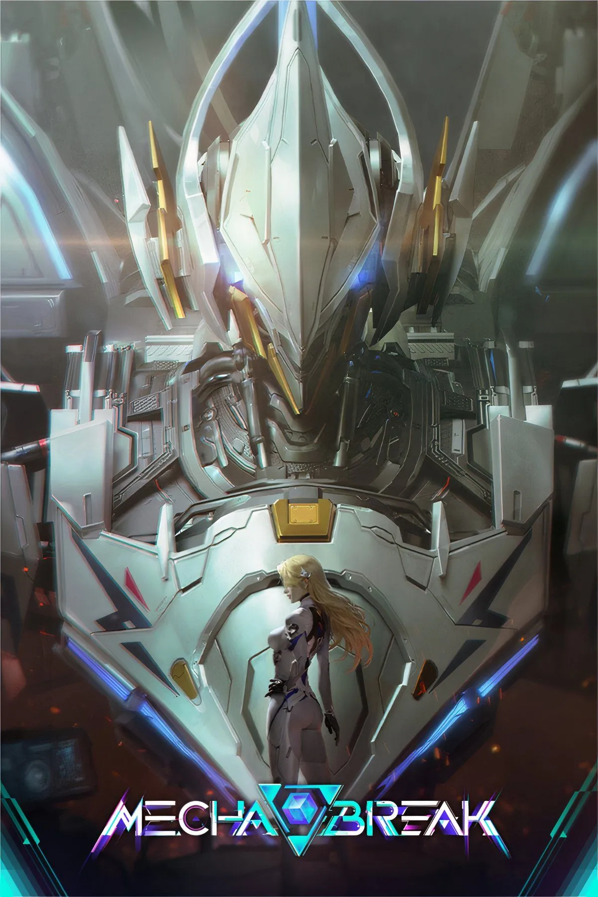 Hình ảnh tổng hợp gameplay Mecha BREAK, với các robot chiến đấu tốc độ cao và hiệu ứng hoành tráng.