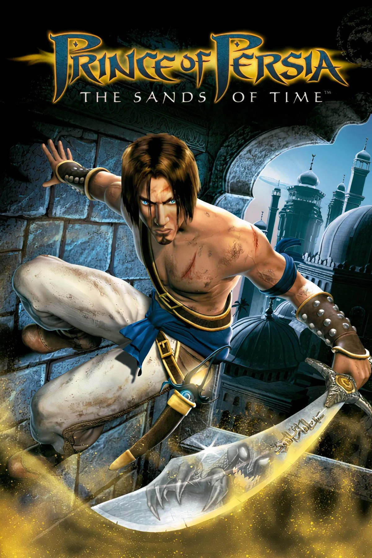 Hoàng tử sử dụng khả năng dừng thời gian trong Prince of Persia: The Sands of Time