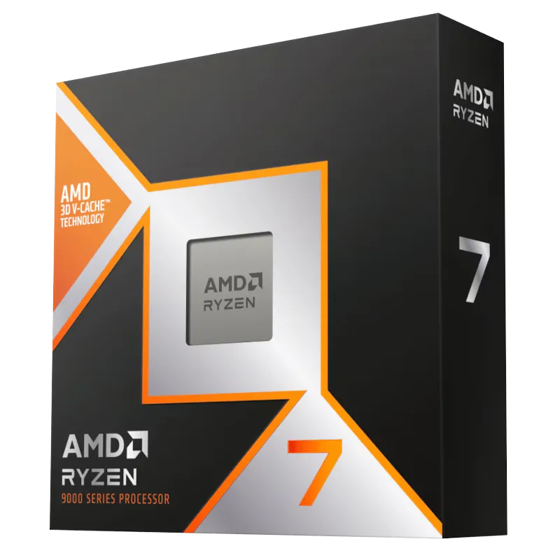 Hộp vi xử lý AMD Ryzen 7 9800X3D, khẳng định vị thế dẫn đầu về hiệu năng chơi game, đặc biệt là Counter-Strike 2