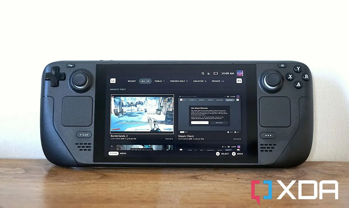 Hướng dẫn chụp màn hình trên Steam Deck, minh họa giao diện và tính năng tối ưu của SteamOS cho game thủ