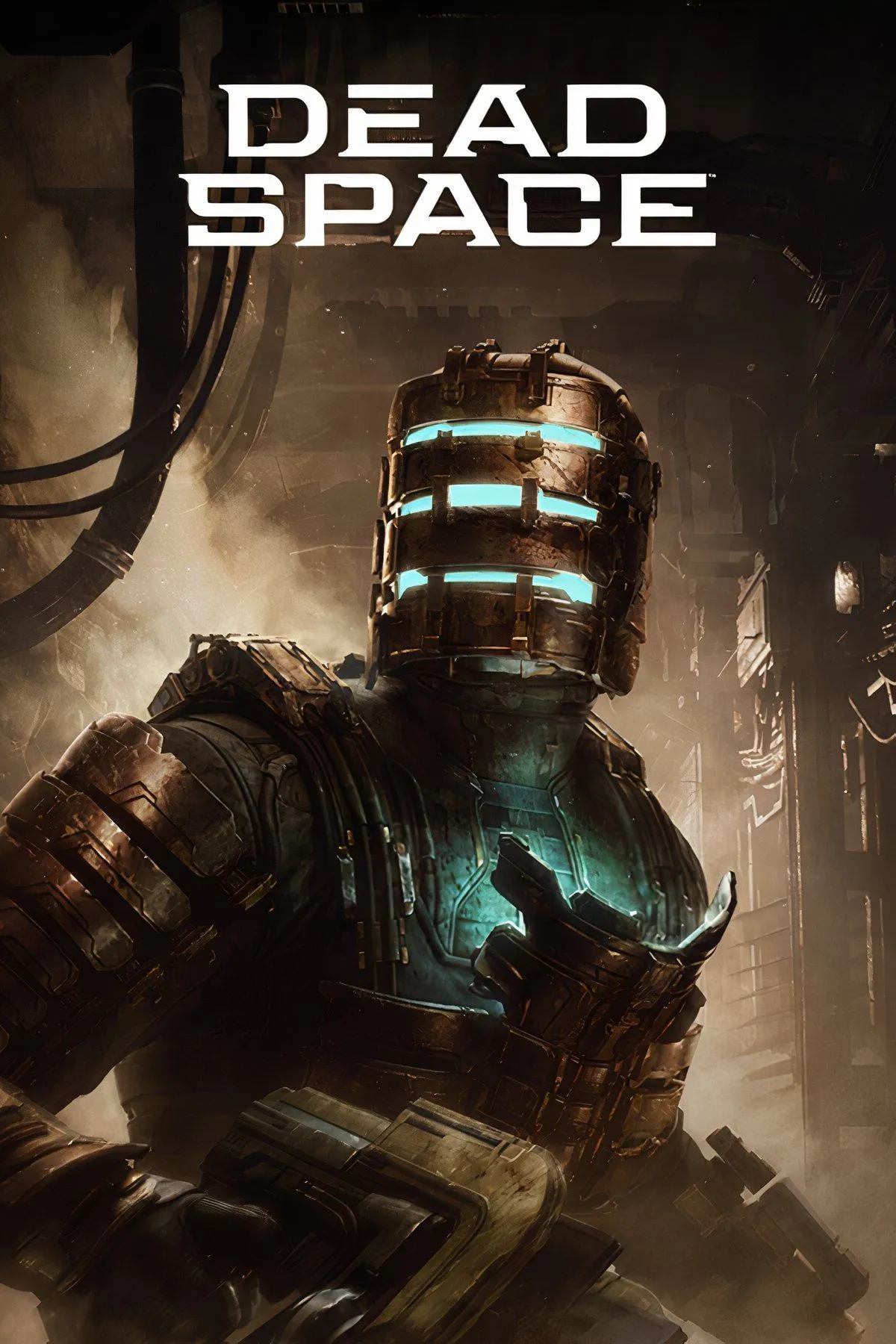 Isaac Clarke đối mặt với Necromorph đáng sợ trong hành lang chật hẹp của con tàu USG Ishimura trong Dead Space