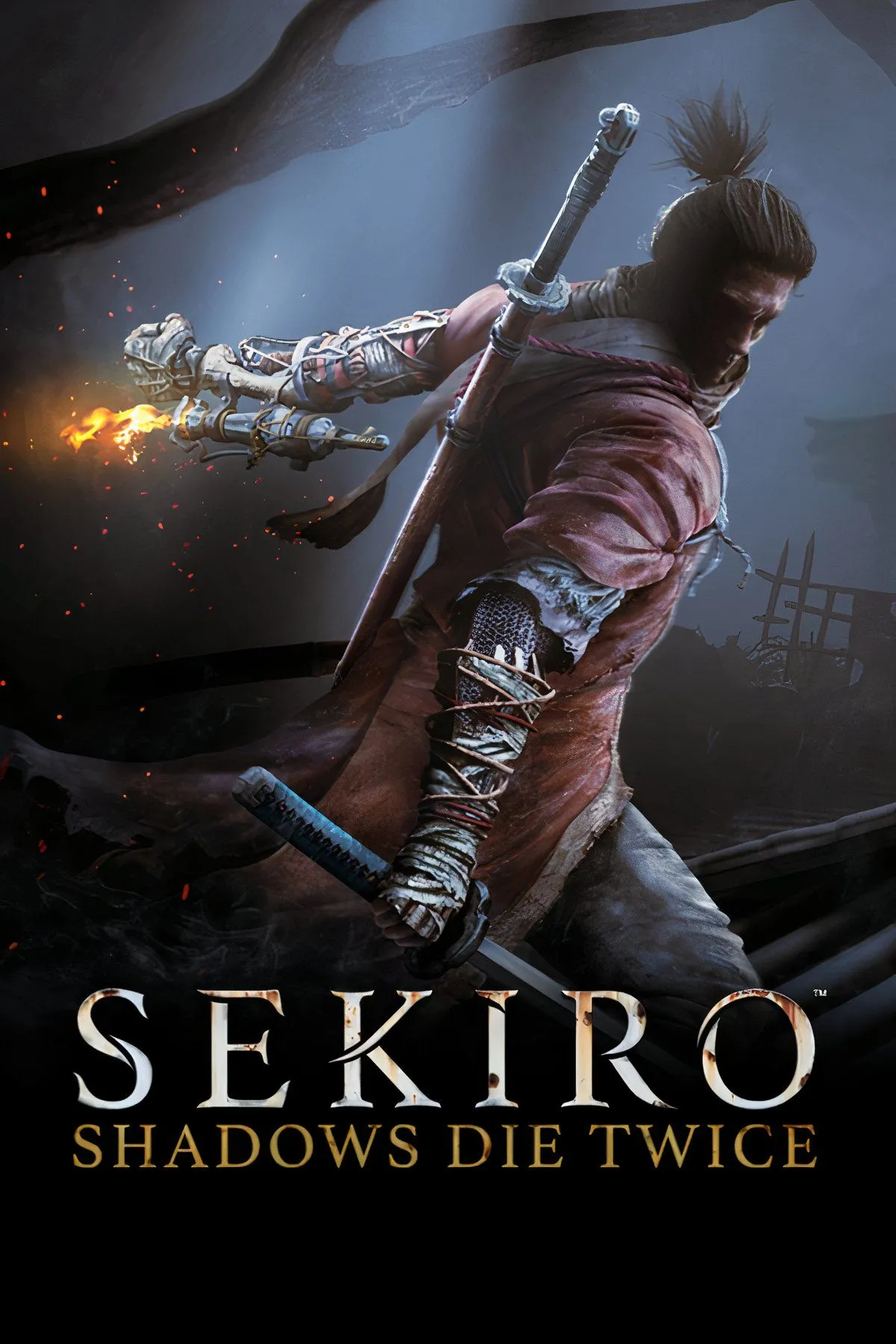 Isshin, The Sword Saint, đang sử dụng kiếm trong một cảnh chiến đấu đầy kịch tính trong Sekiro: Shadows Die Twice