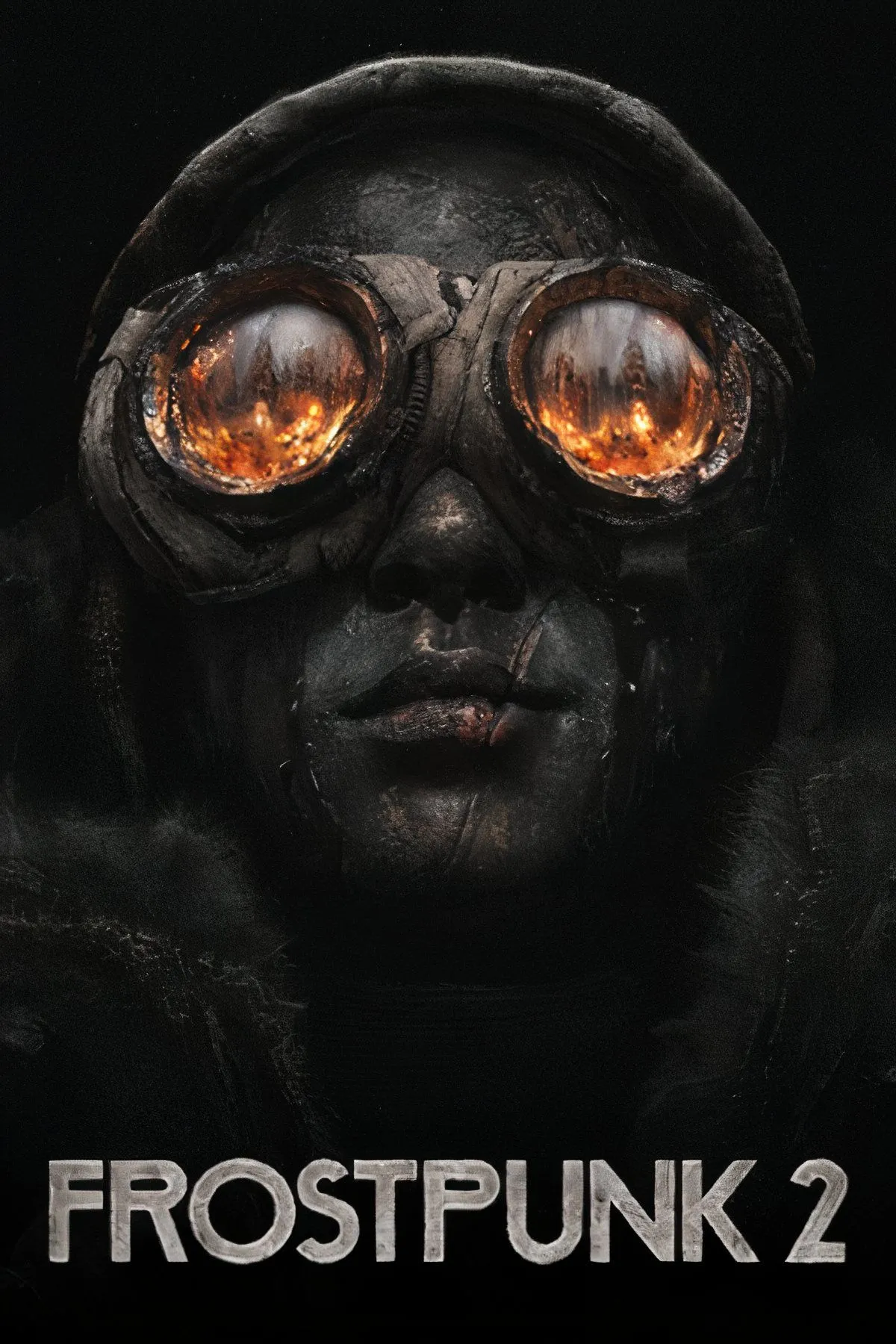 Khu định cư trong game Frostpunk 2 được bao quanh bởi băng giá và tuyết trắng