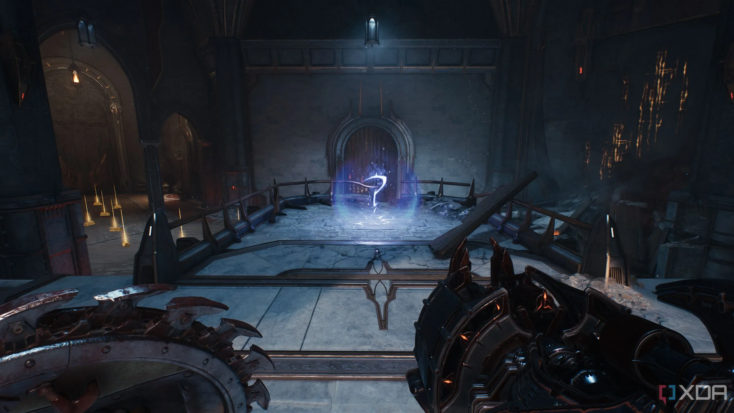 Khu vực bí mật chứa đồ chơi Hell Knight collectible trong Sentinel Barracks Doom The Dark Ages.
