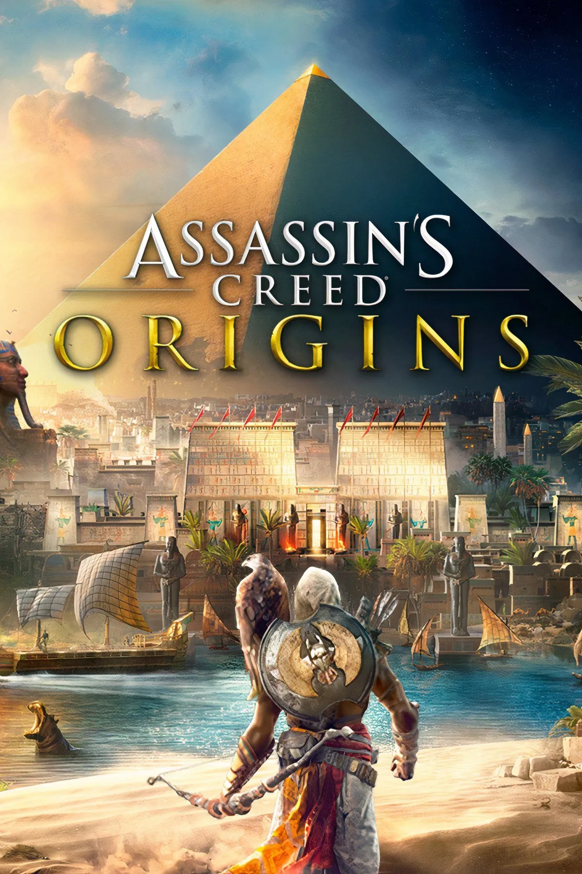 Kim tự tháp và quang cảnh Ai Cập cổ đại trong Assassin's Creed Origins