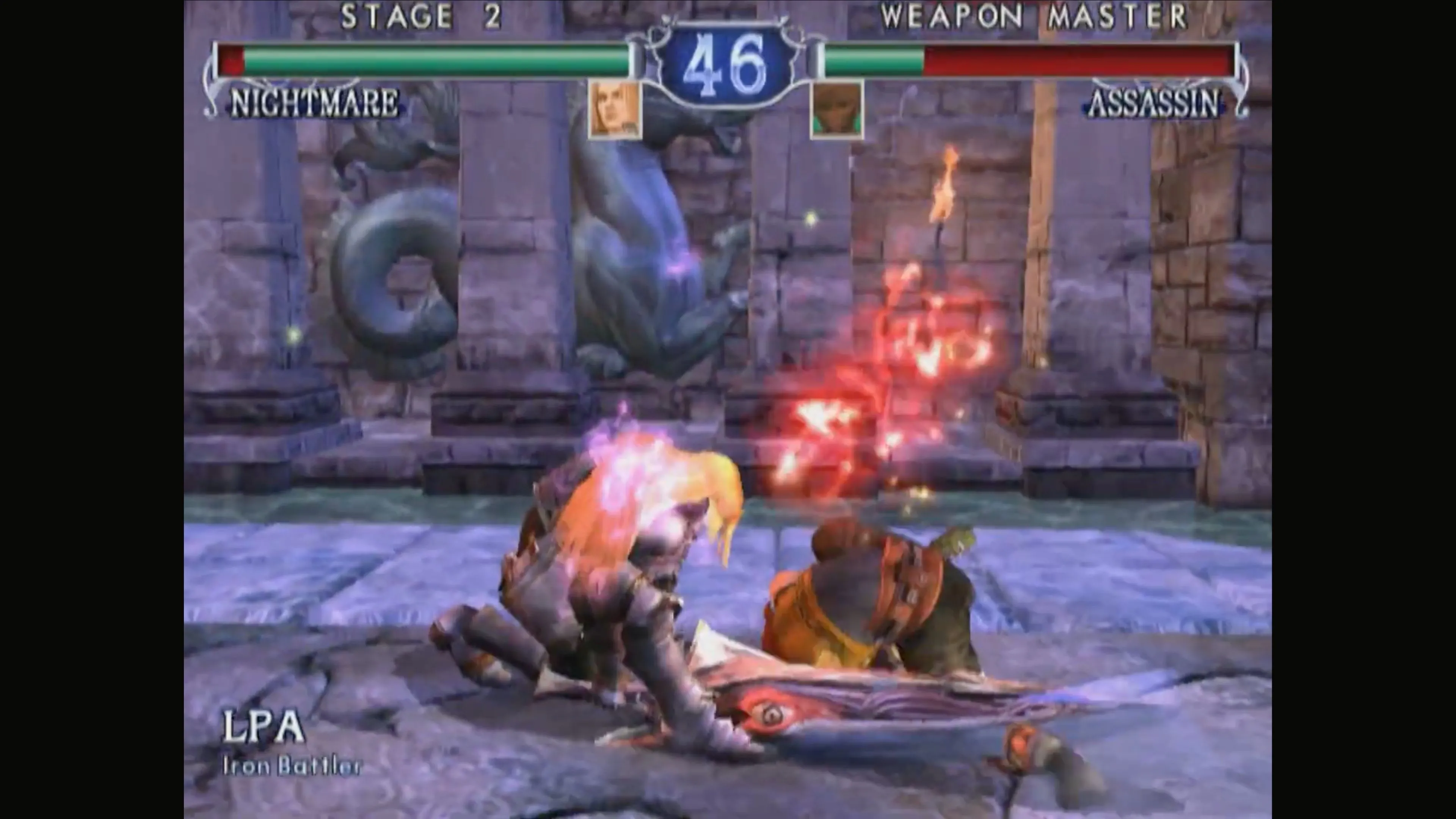 Link đang chiến đấu trong SoulCalibur II