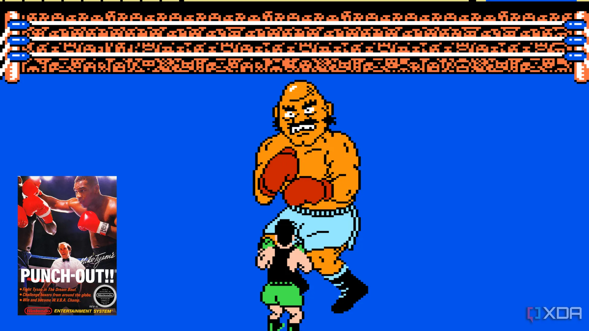 Little Mac đối đầu Bald Bull trong Mike Tyson's Punch-Out!, game với bí mật knockout tức thì