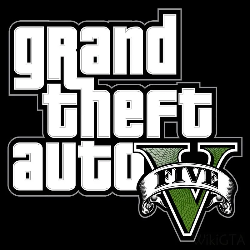 Logo game Grand Theft Auto V (GTA V), biểu tượng của dòng game thế giới mở sandbox.