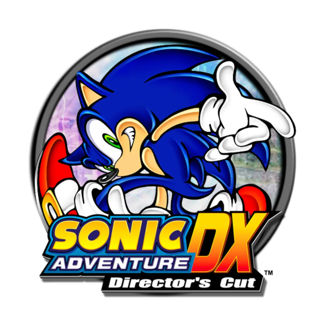 Logo game Sonic Adventure DX, tựa game phiêu lưu hành động tốc độ của SEGA