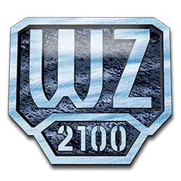 Logo game Warzone 2100, game chiến thuật thời gian thực với bối cảnh hậu tận thế và tùy biến đơn vị