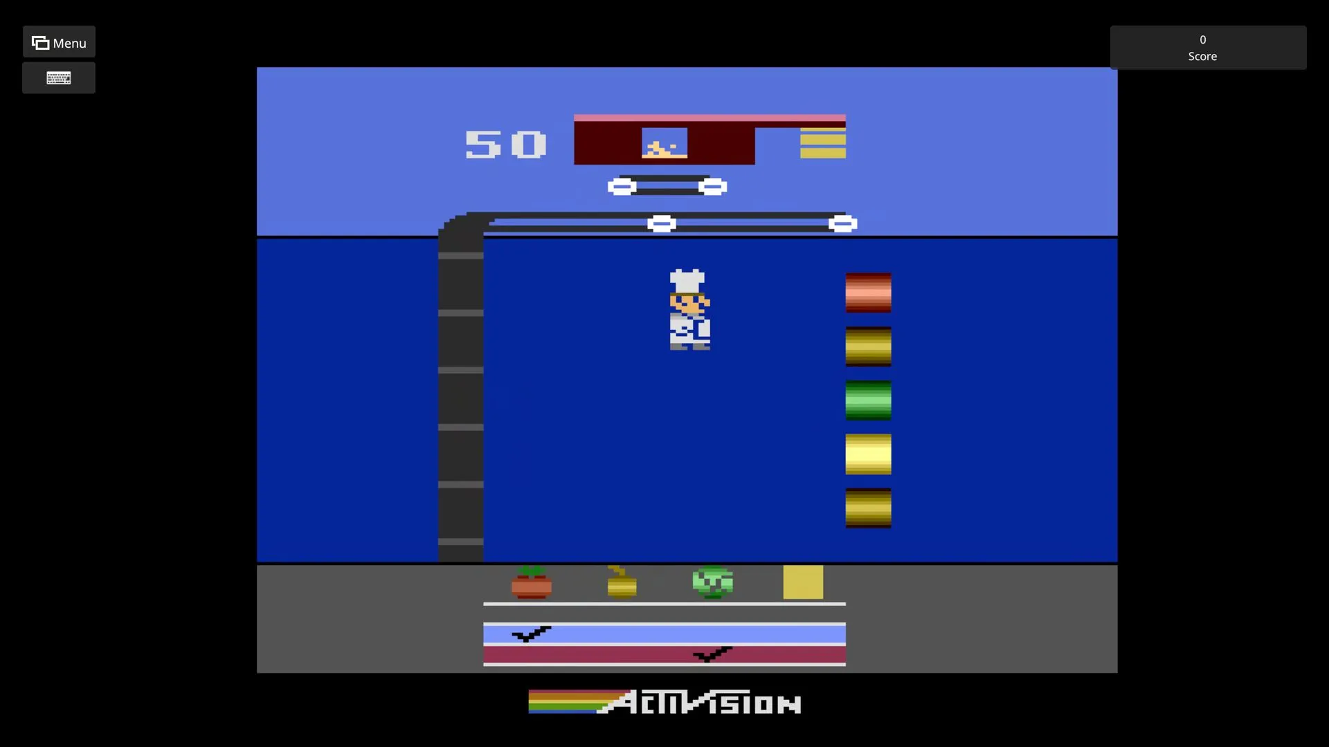 Logo Retro Classics Activision trên màn hình đen