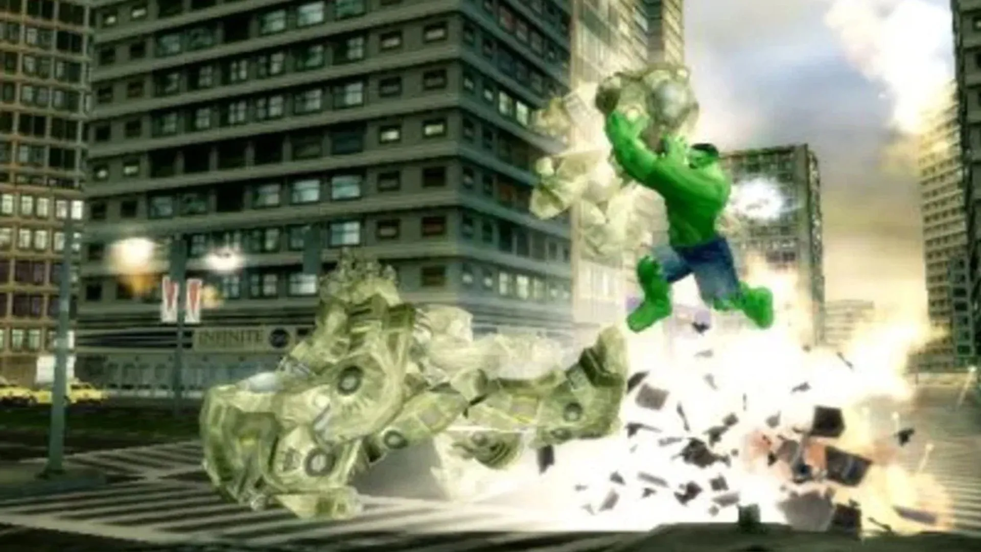 Lối chơi phá hủy môi trường trong The Incredible Hulk: Ultimate Destruction