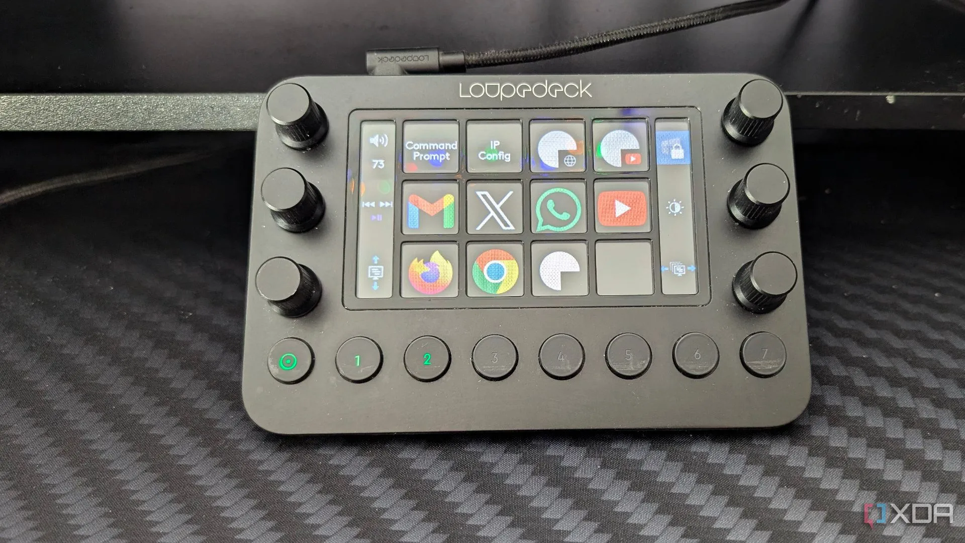 Loupedeck hiển thị các ứng dụng có thể mở
