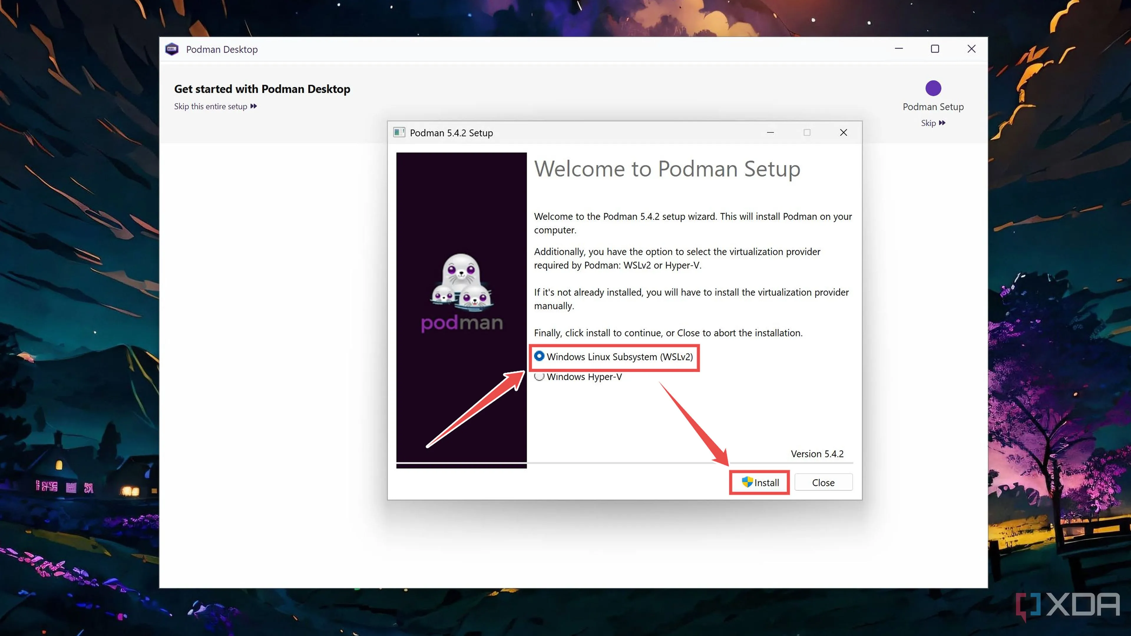 Lựa chọn WSL2 làm môi trường chạy Podman trên Windows 11