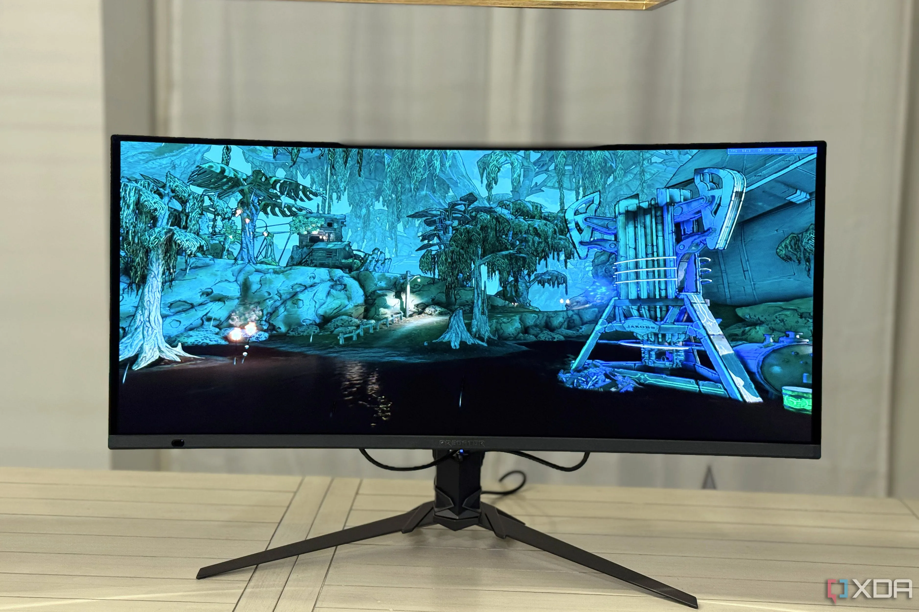 Màn hình Acer Predator X34 X5 đang chơi game Borderlands 3