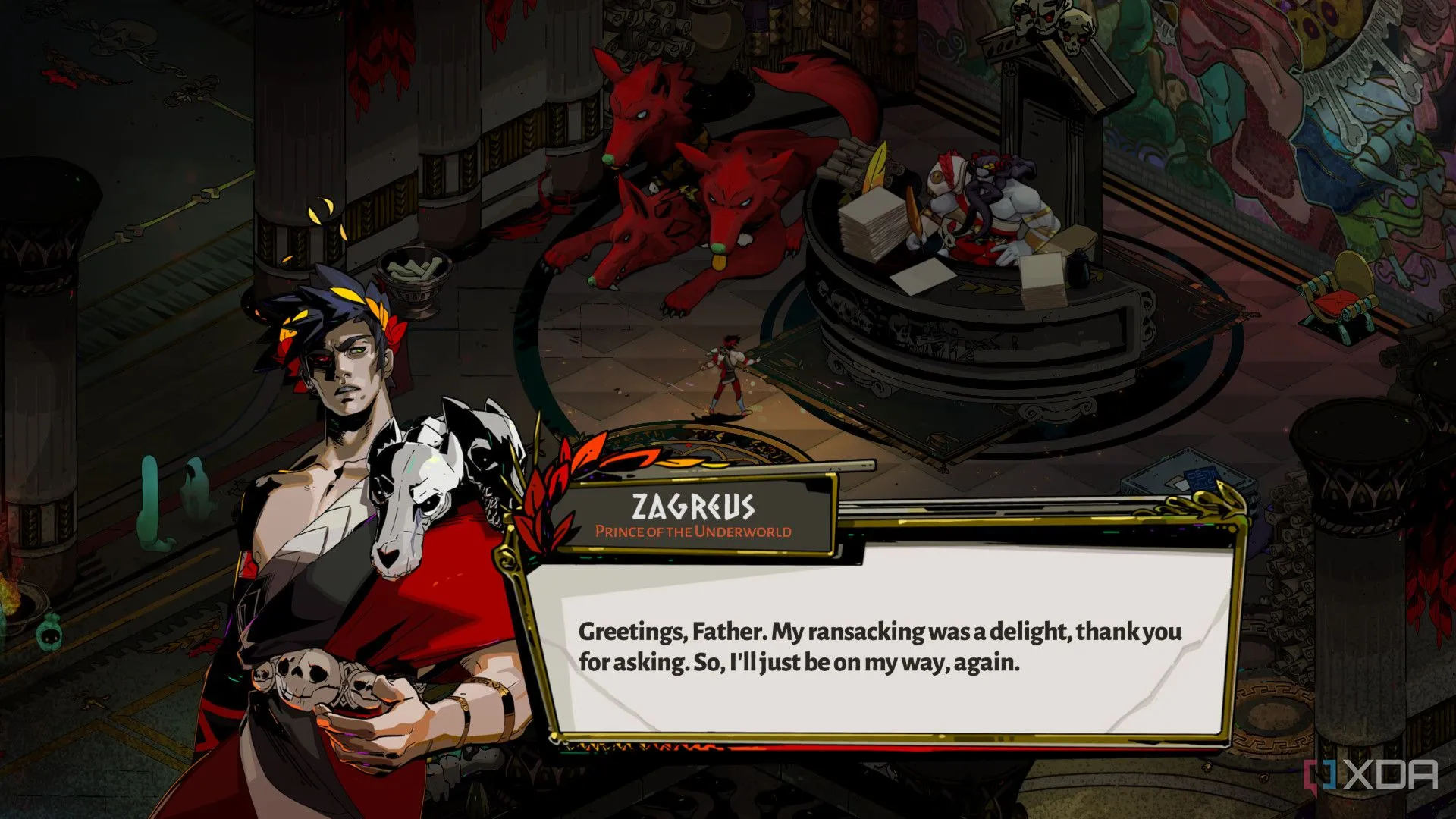 Màn hình gameplay sôi động của tựa game indie Hades, minh họa cho chất lượng và giá trị giải trí cao mà các game độc lập mang lại