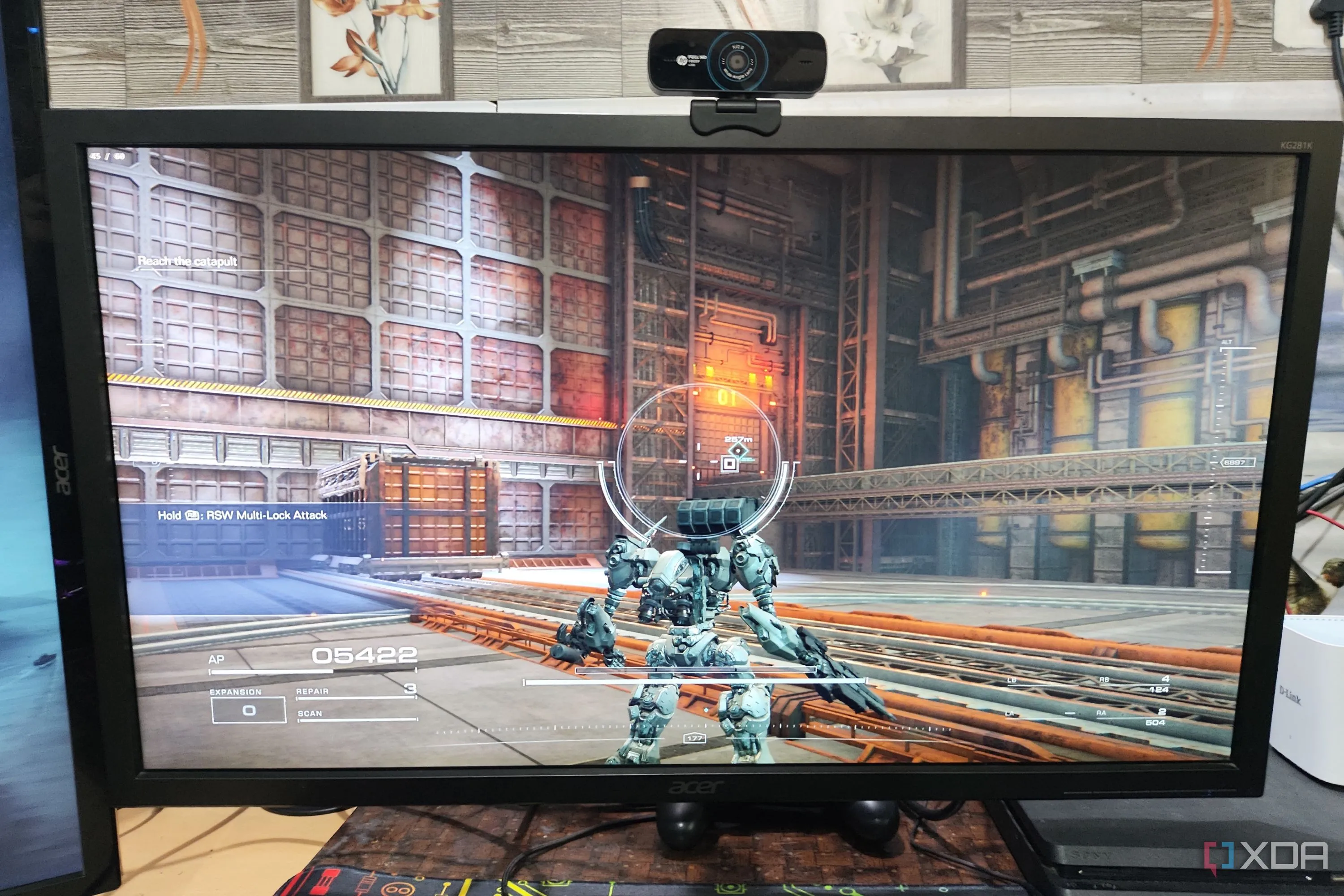 Màn hình hiển thị game Armored Core VI đang chạy ở độ phân giải 1440p với 60 FPS