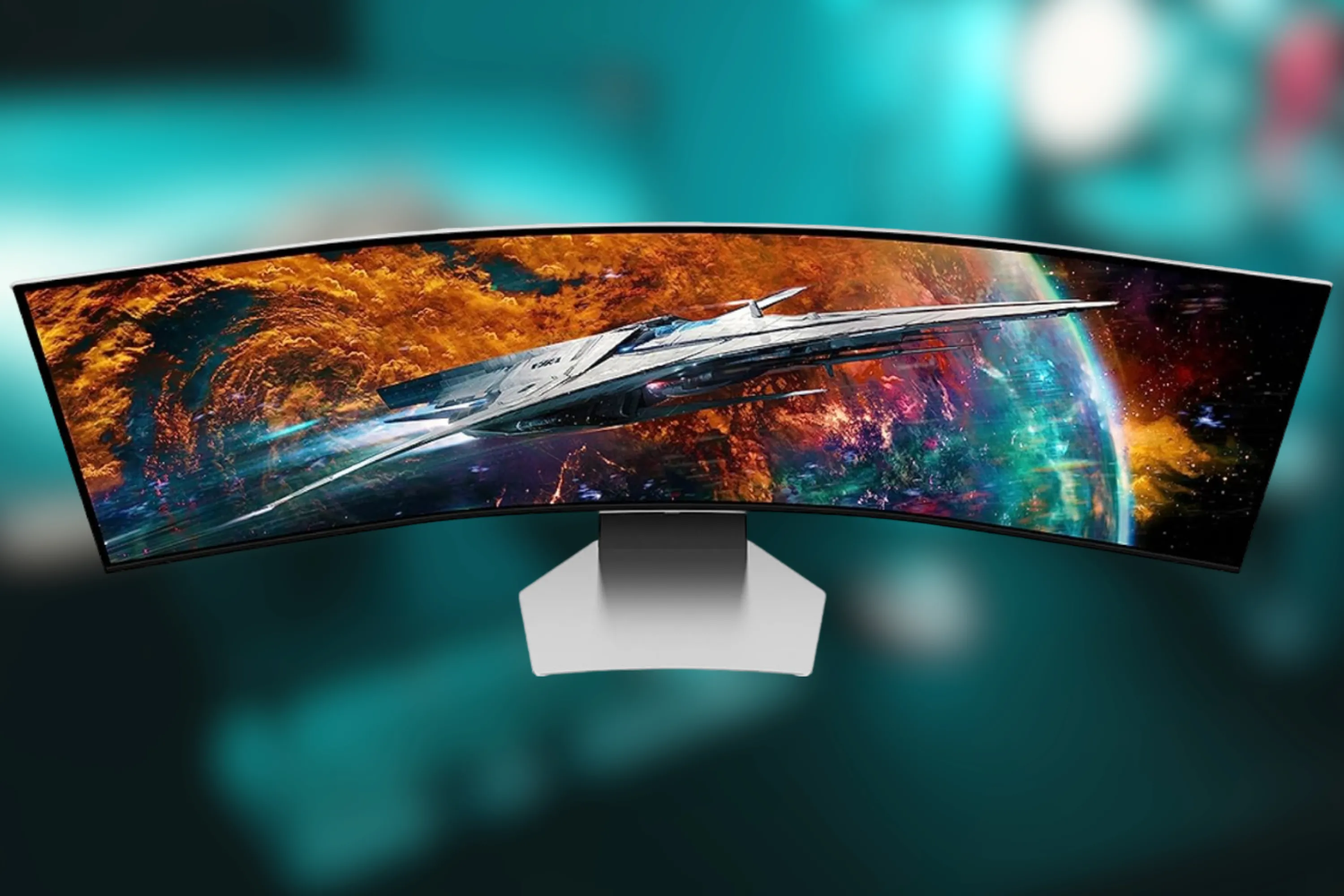 Màn hình QD-OLED Samsung Odyssey OLED G9 (G95SC) 49 inch, mang đến màu sắc rực rỡ và độ tương phản cao.