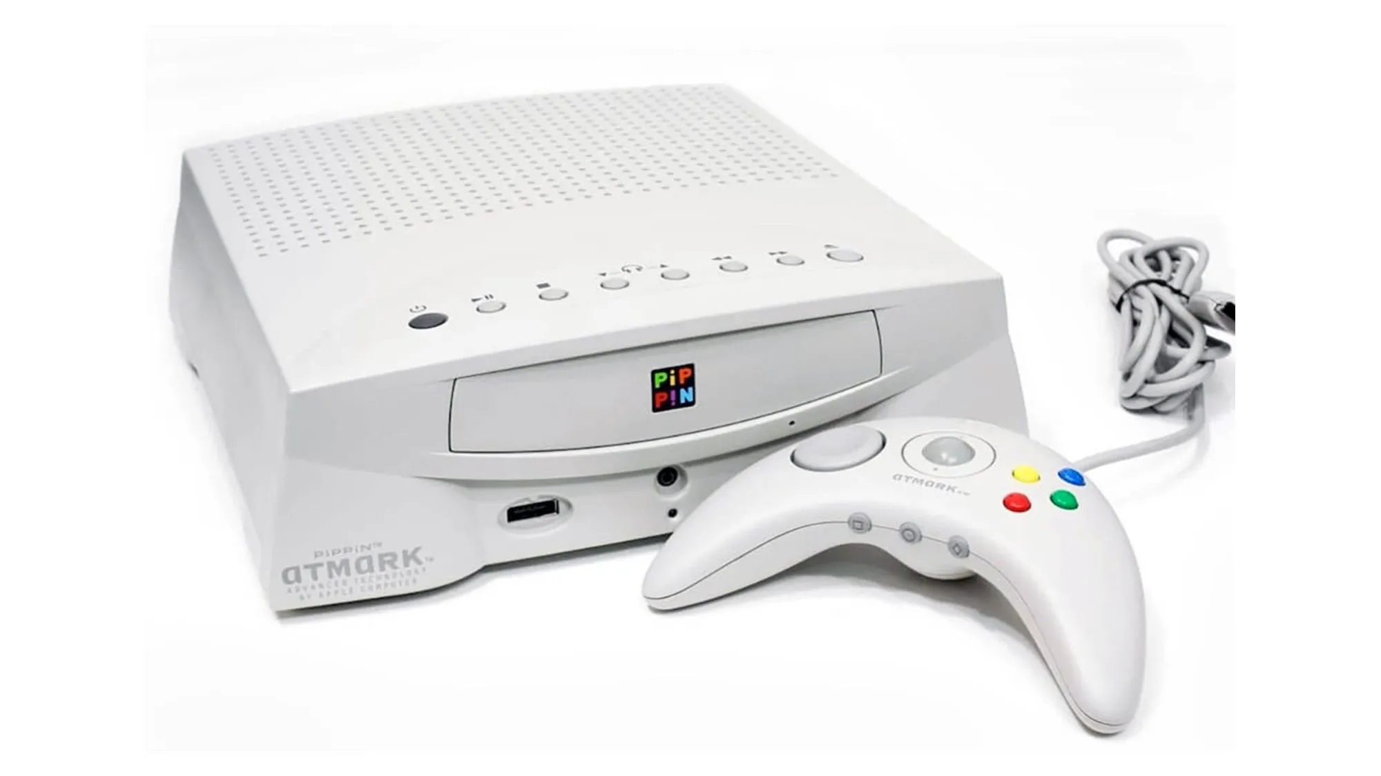 Máy chơi game Apple Pippin màu xám, một sản phẩm console đã bị lãng quên của Apple, minh họa cho những thất bại công nghệ lớn
