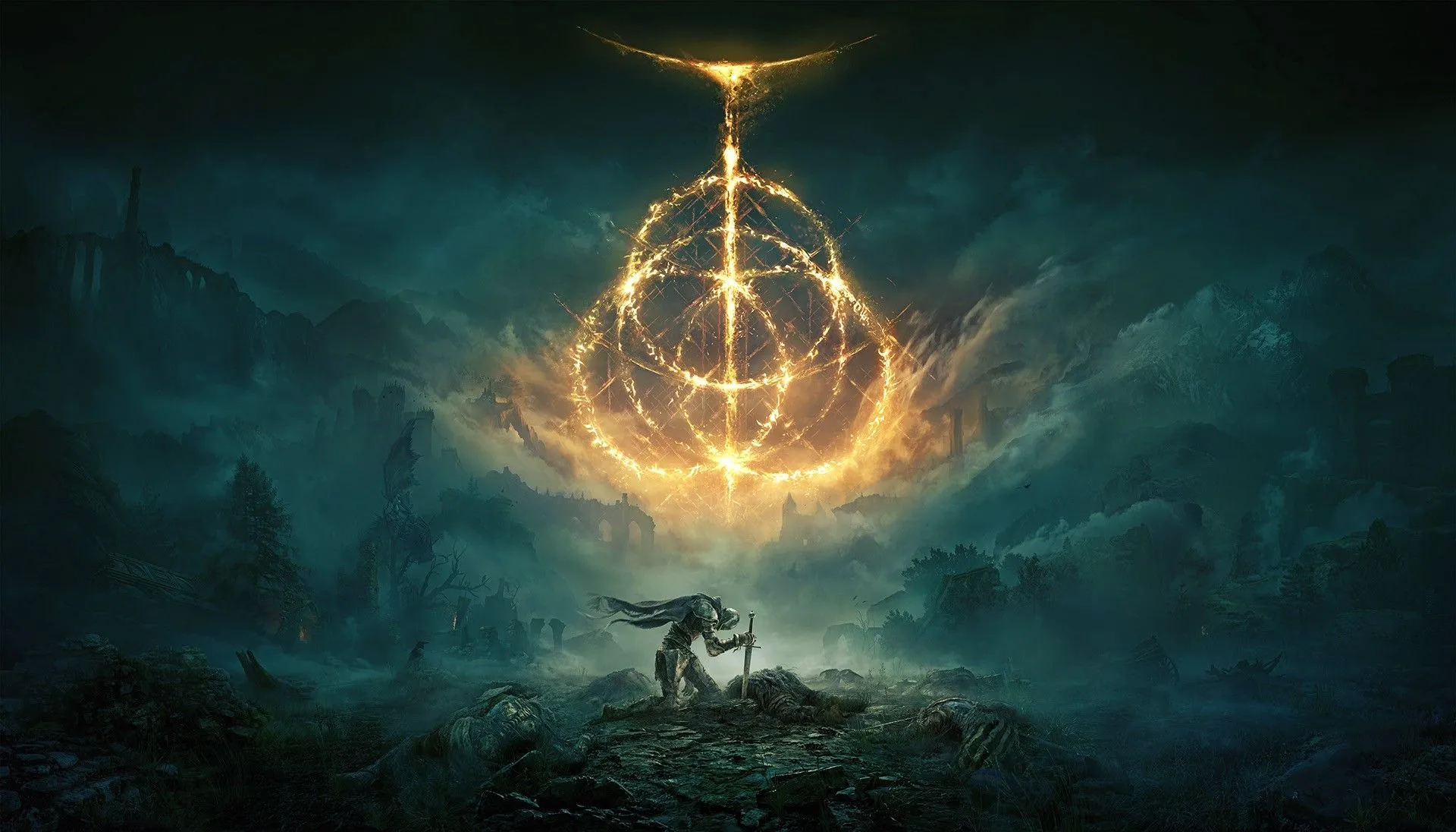 Một cảnh trong Elden Ring, tựa game có ảnh hưởng lớn đến Dark Souls Trilogy