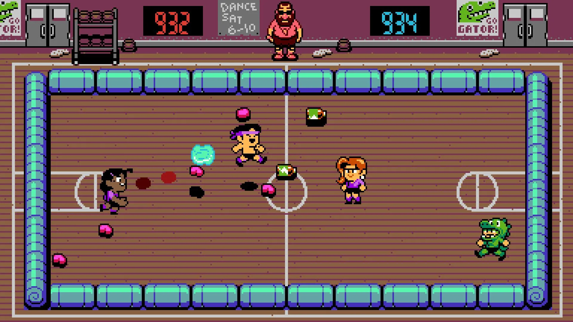 Một game platformer phong cách retro 8-bit từ bộ sưu tập UFO 50, minh họa sự đa dạng thể loại.