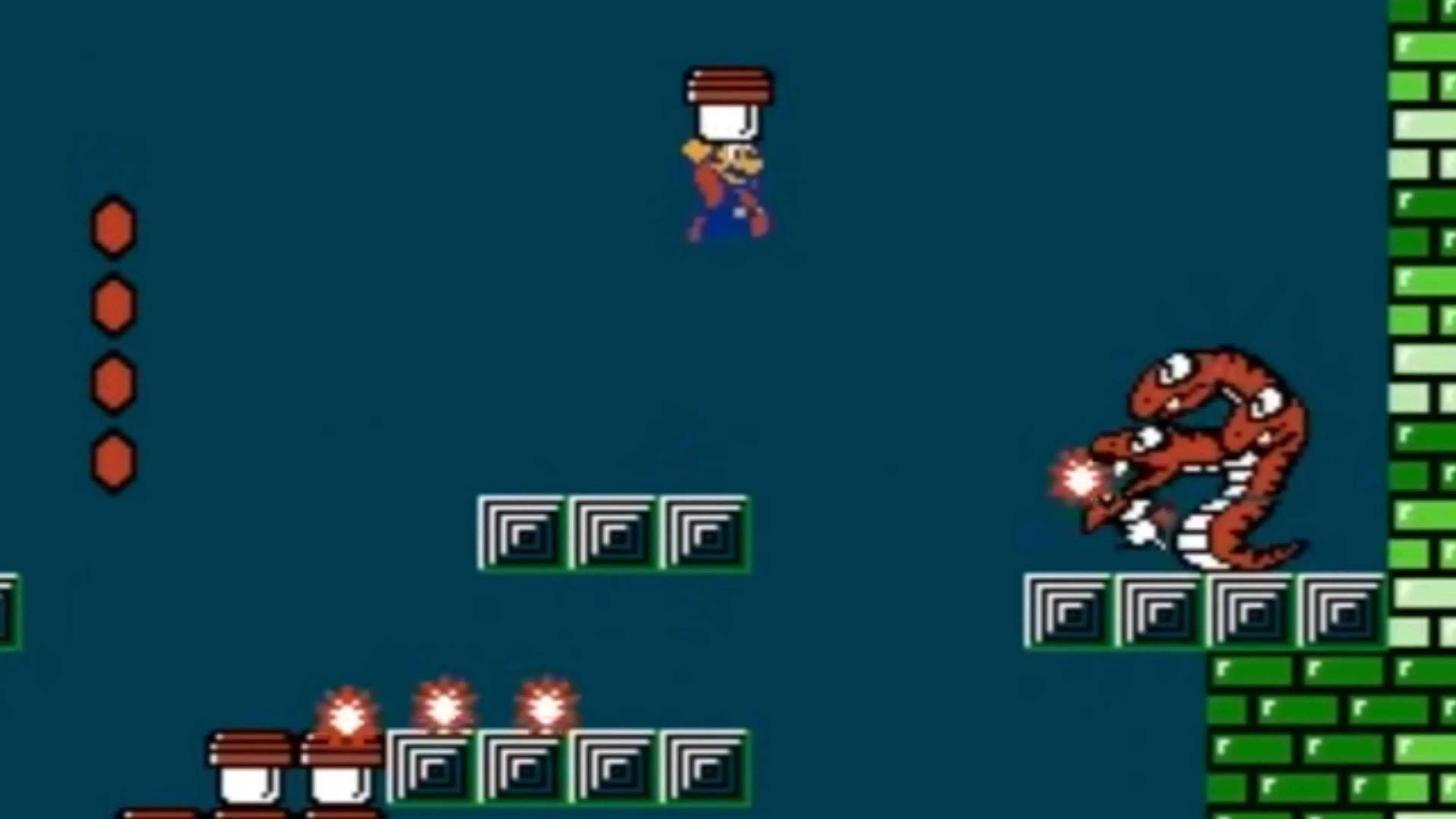 Một màn chơi đầy thử thách trong Super Mario Bros. The Lost Levels