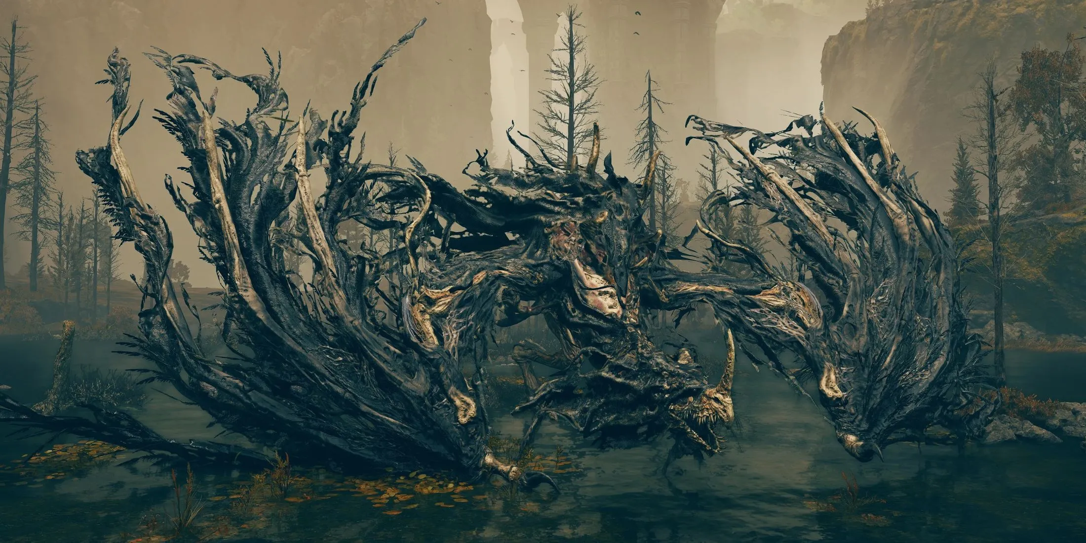 Người chơi tiêu diệt Rồng Lửa Ma (Ghostflame Dragon) chỉ với một đòn duy nhất nhờ hệ thống buff mạnh mẽ trong Elden Ring