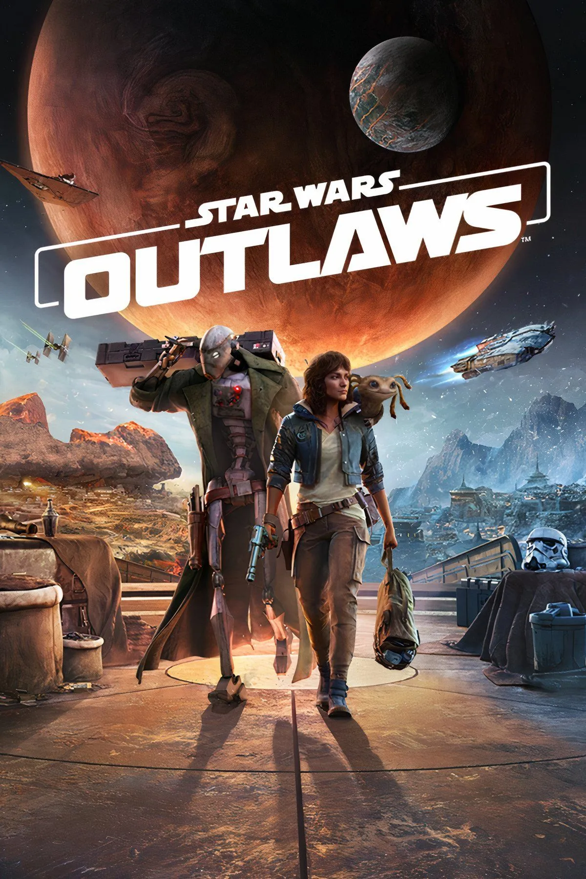 Nhân vật chính Kay Vess và Nix trong Star Wars Outlaws