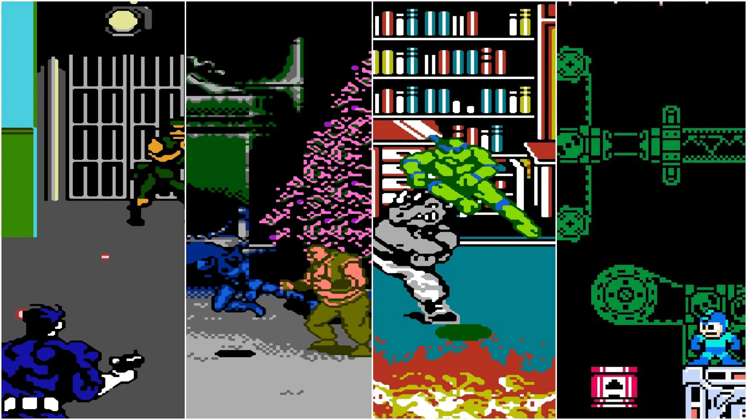 Nhân vật Contra trên màn hình NES kinh điển, gợi nhớ về game bắn súng cổ điển
