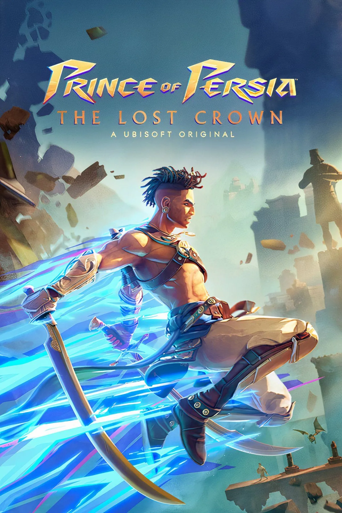 Nhân vật Sargon thực hiện động tác chiến đấu trong Prince of Persia: The Lost Crown, một game Metroidvania với lối chơi platforming mượt mà.