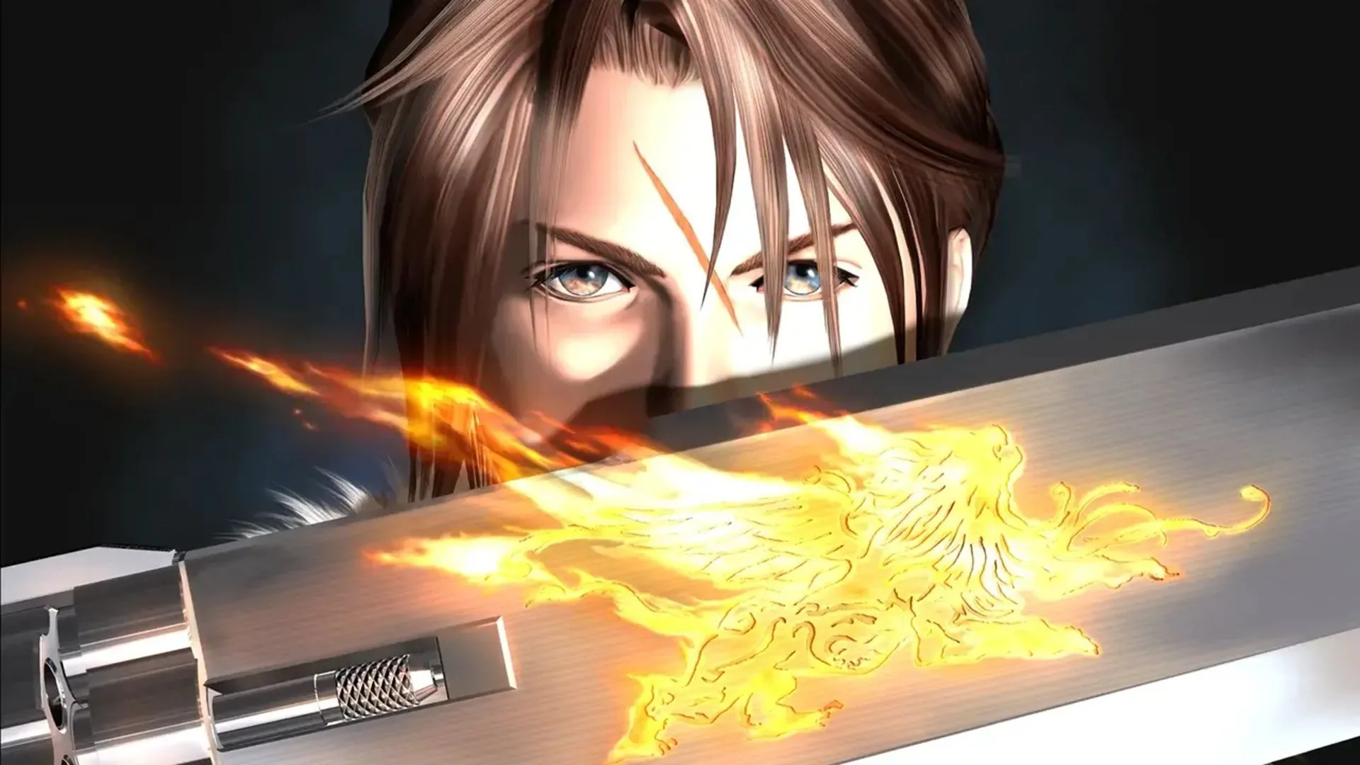 Nhân vật Squall Leonhart từ Final Fantasy VIII, biểu tượng của dòng game PlayStation