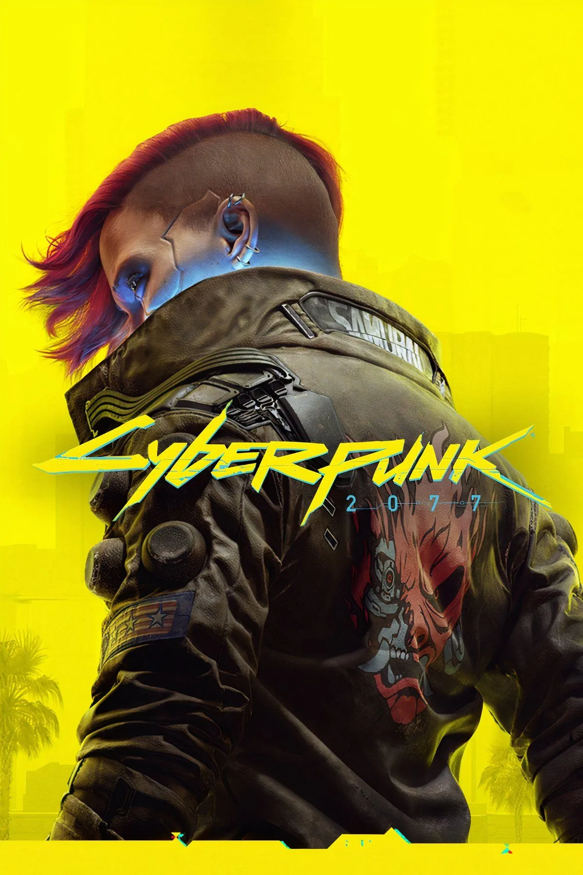 Nhân vật V giữa trung tâm Night City phồn hoa và đầy rẫy nguy hiểm trong game Cyberpunk 2077.