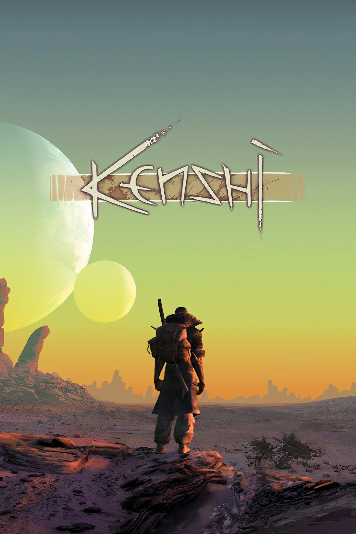 Nhóm nhân vật khám phá thế giới sandbox hậu tận thế rộng lớn trong game Kenshi.