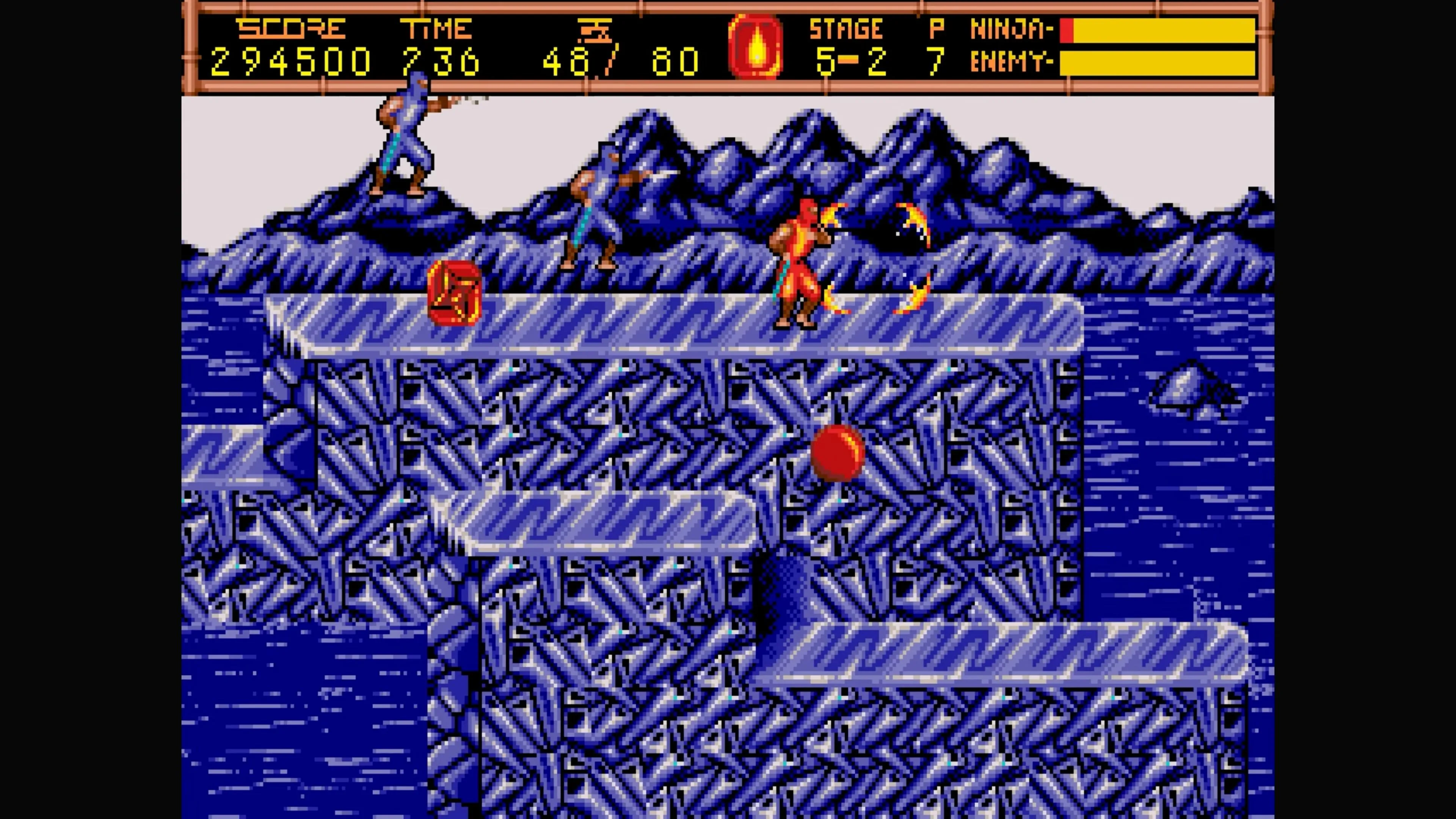 ninja gaiden 2 ice level gameplay