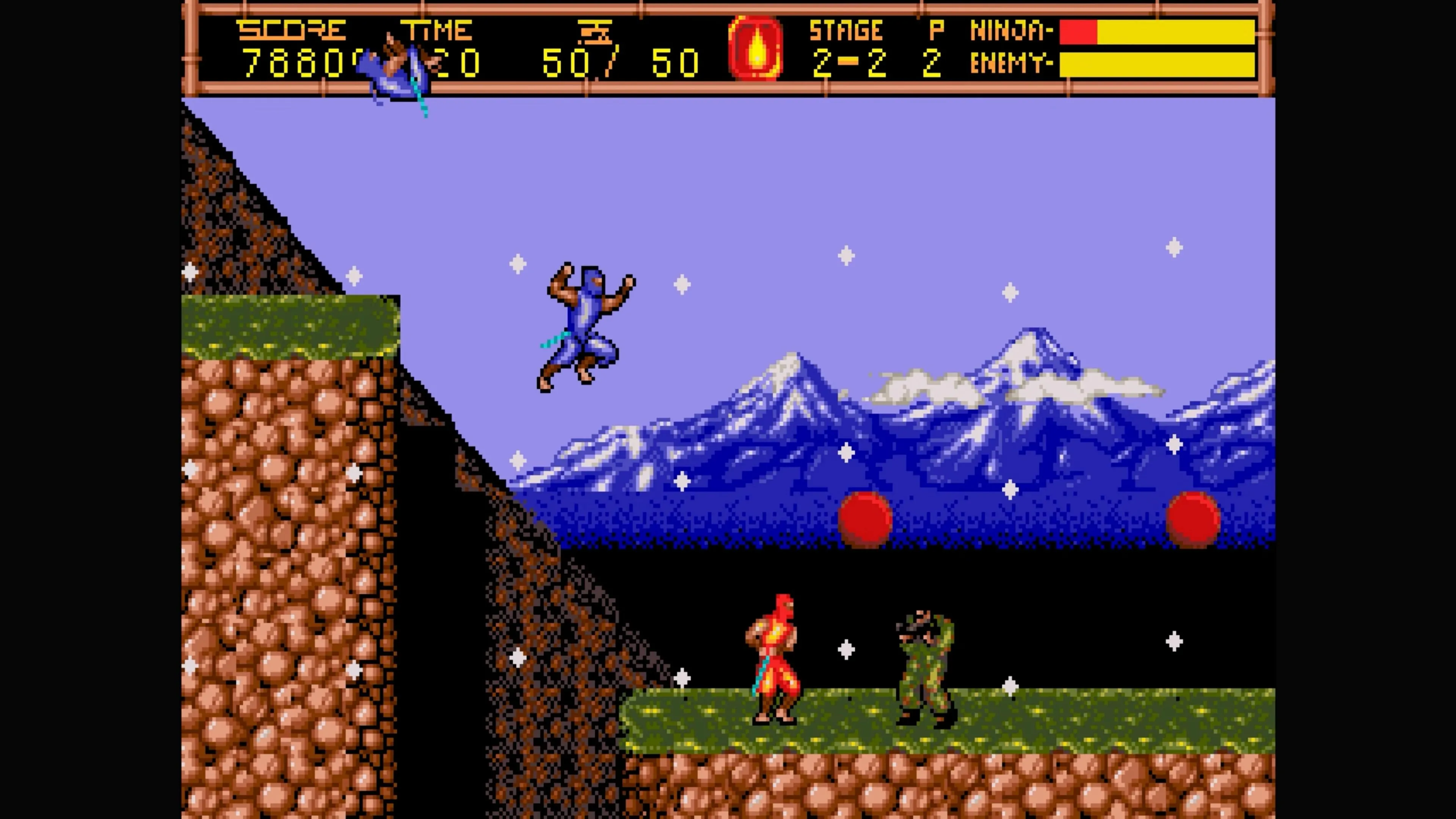 ninja gaiden 2 jumping off a cliff