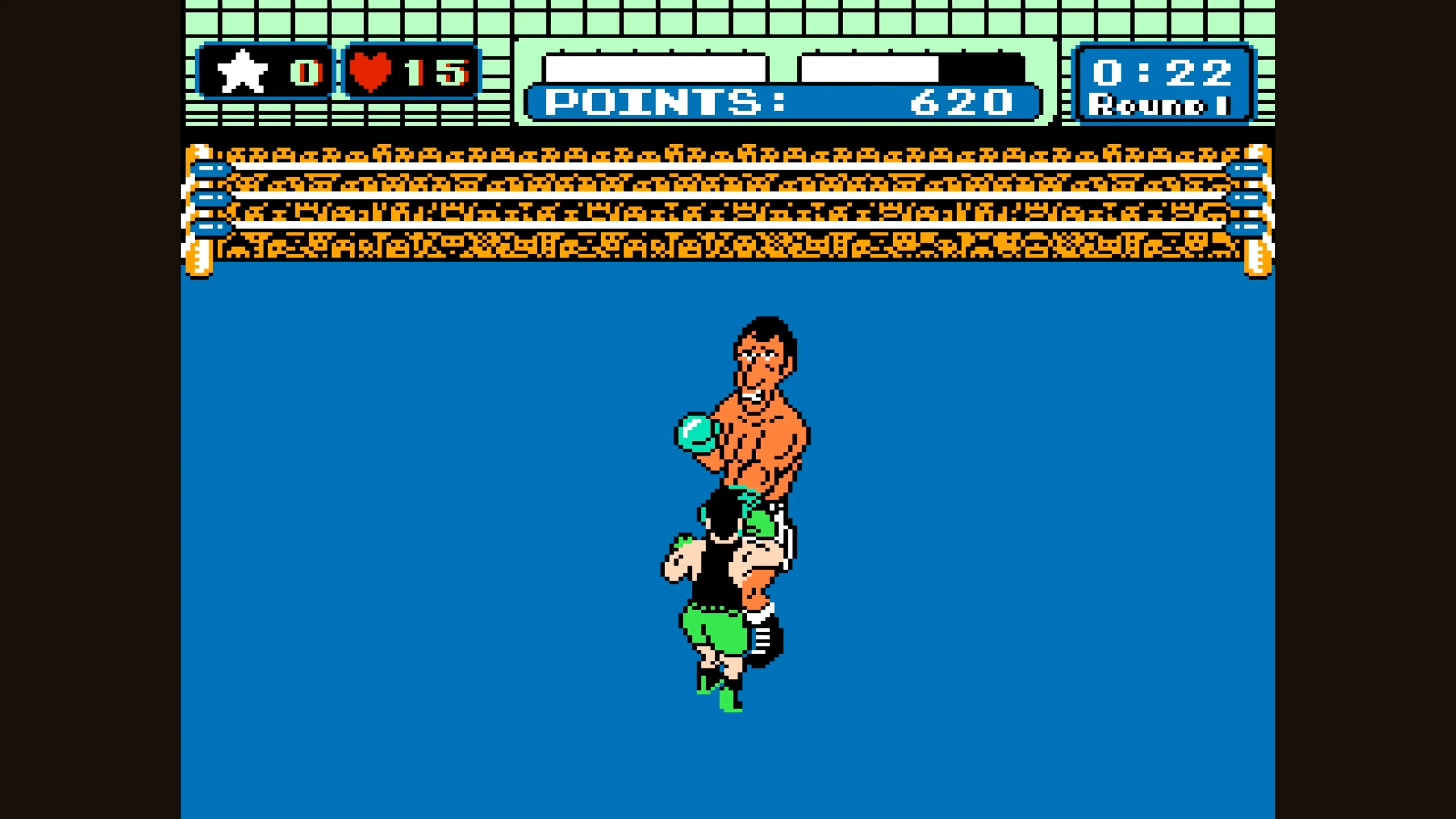punch out little mac up close with an opponent