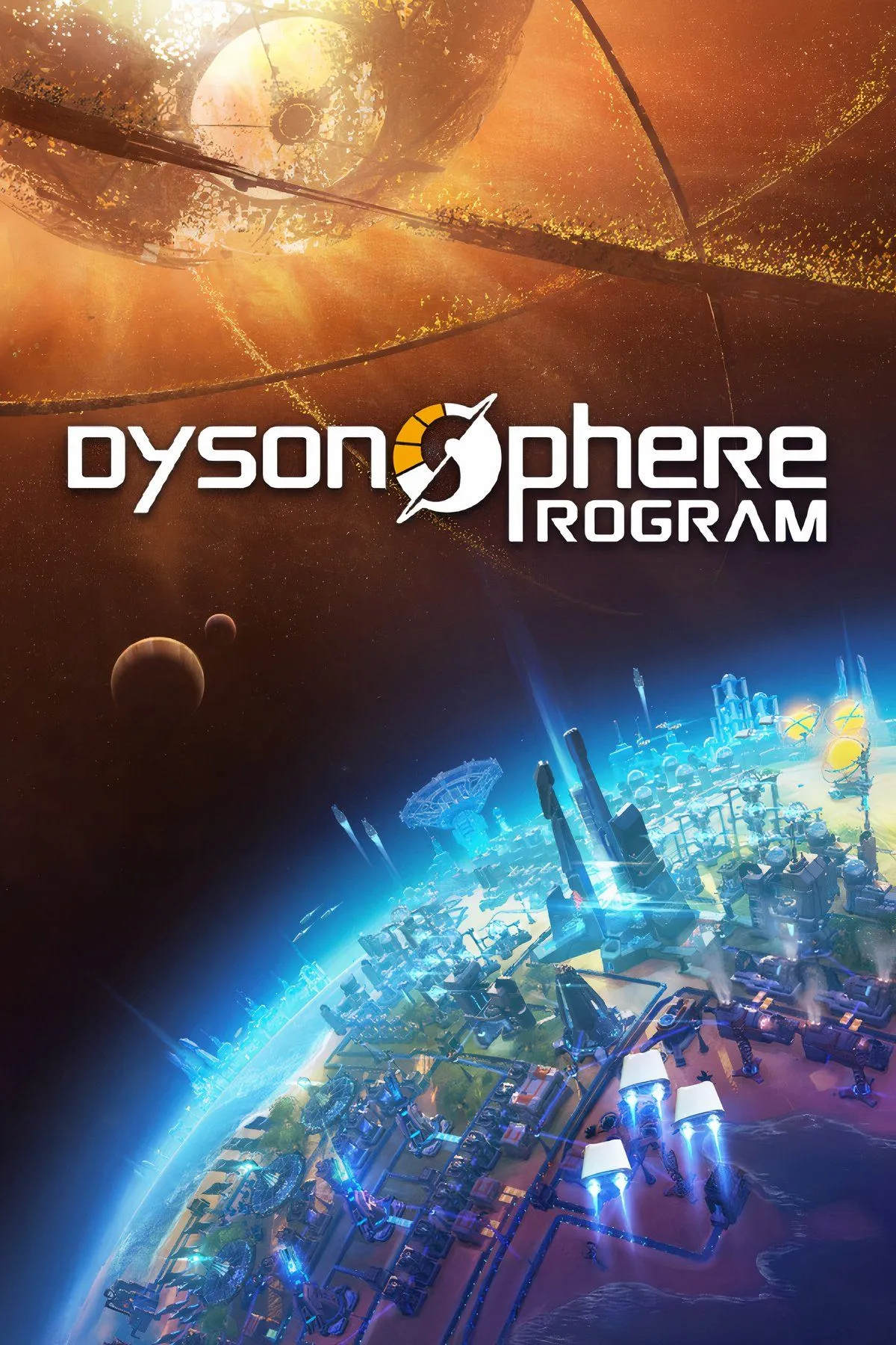 Quang cảnh nhà máy rộng lớn trên hành tinh trong Dyson Sphere Program với các dây chuyền sản xuất phức tạp