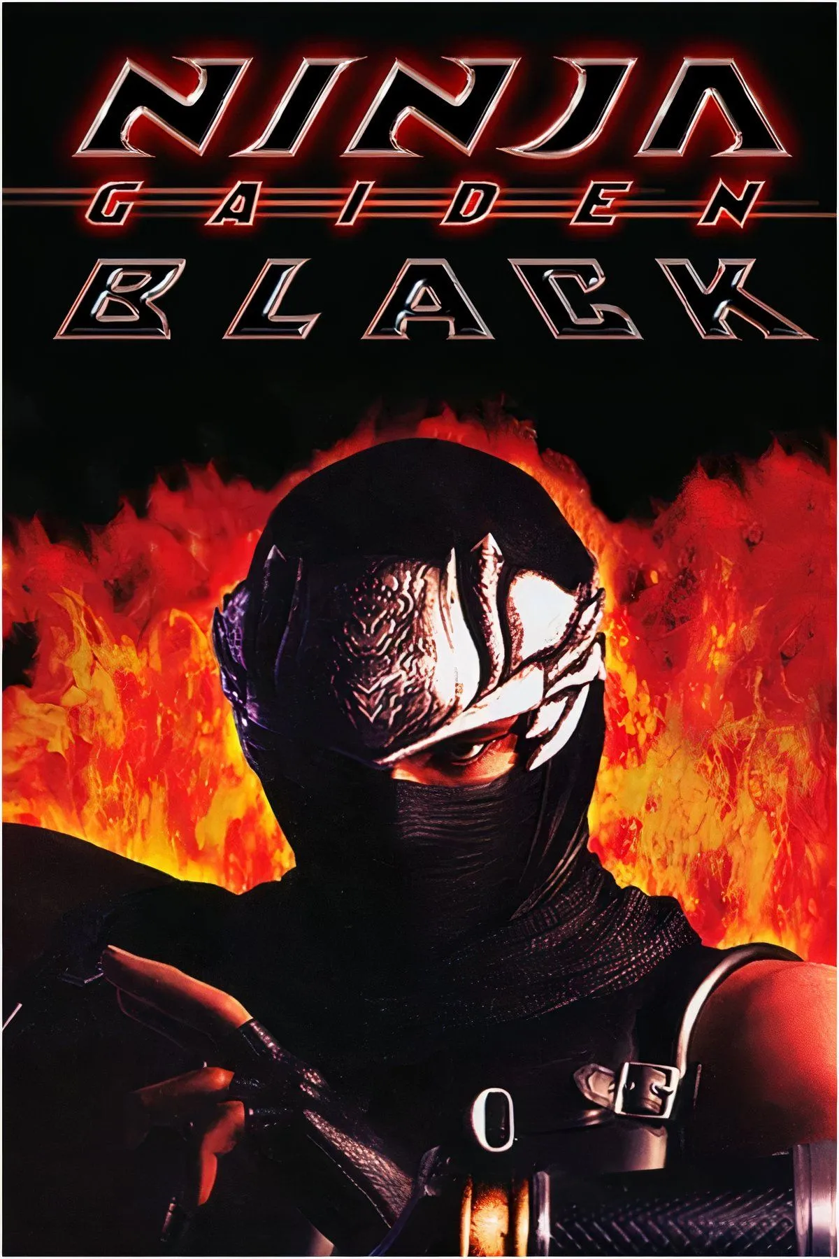 Ryu Hayabusa với thanh kiếm rực lửa trong một trận chiến khốc liệt của Ninja Gaiden Black