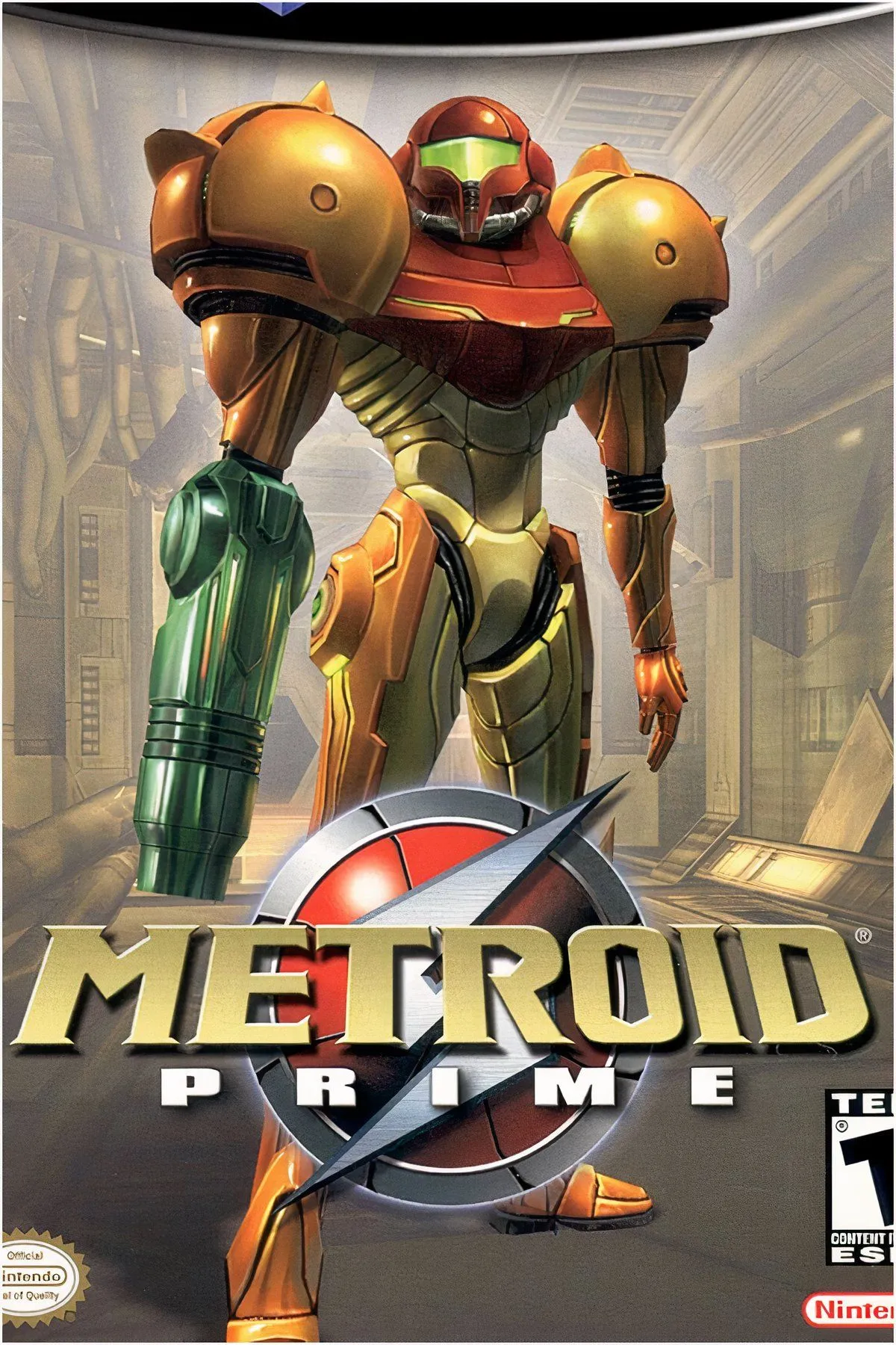 Samus Aran trong Metroid Prime với bộ giáp phản chiếu môi trường