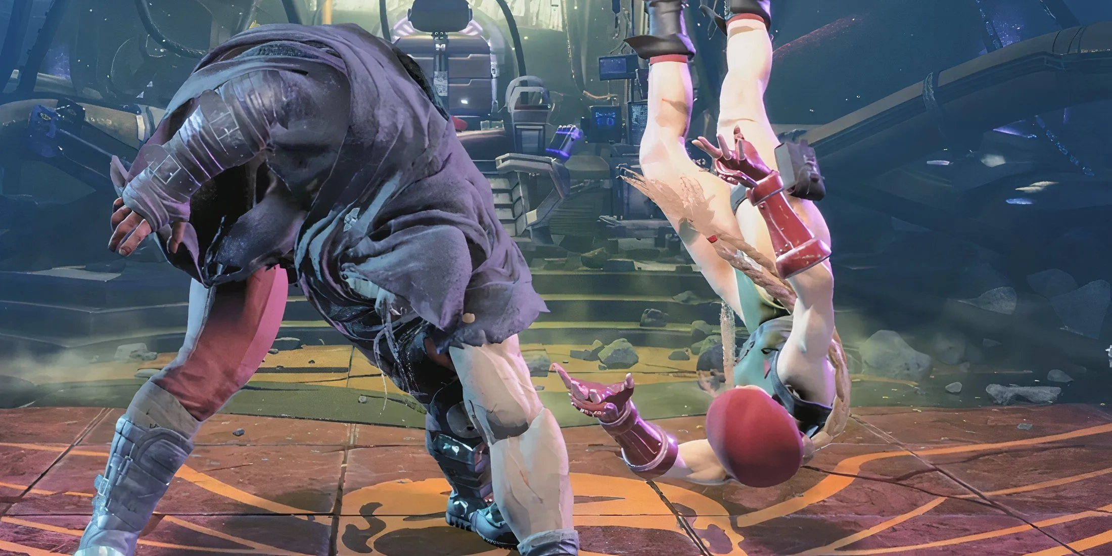 Sân đấu The Reniala Remains với cảnh đêm huyền ảo và động vật hoang dã xuất hiện trong Street Fighter 6