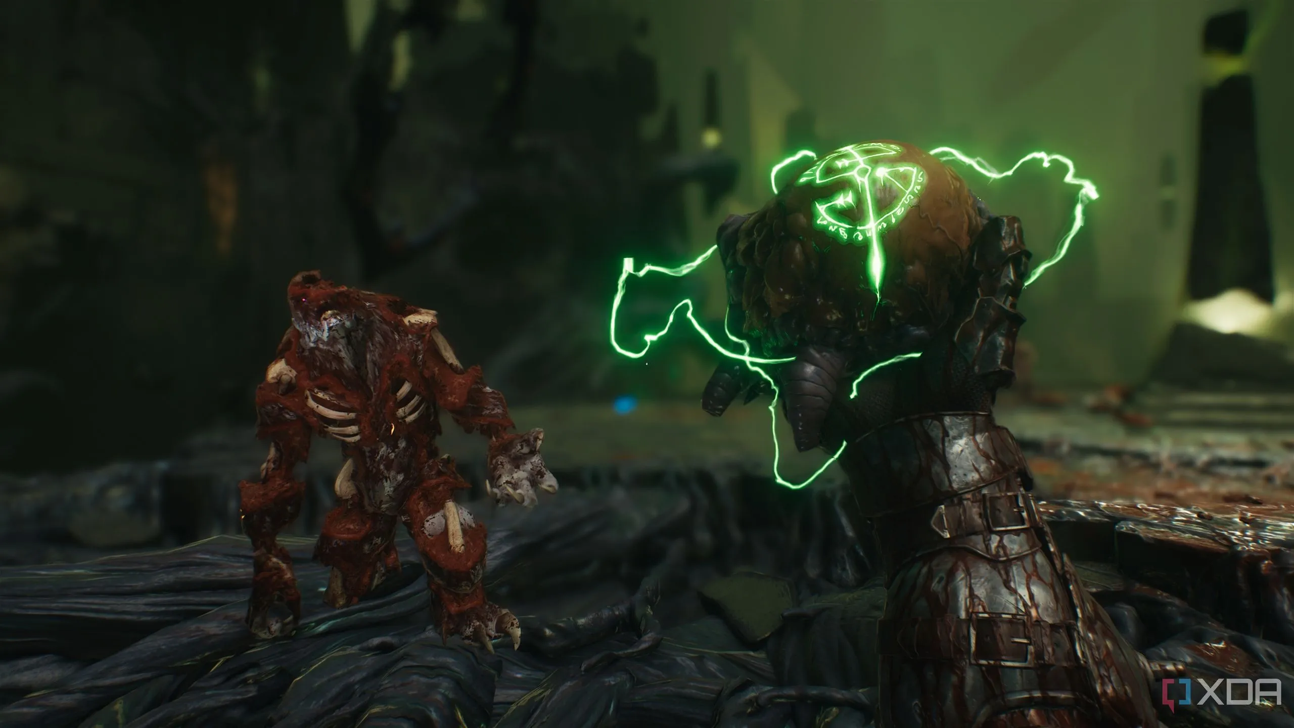 Slayer cầm Tinh Hoa Quỷ tăng tối đa giáp trong Chương 15 Doom The Dark Ages.