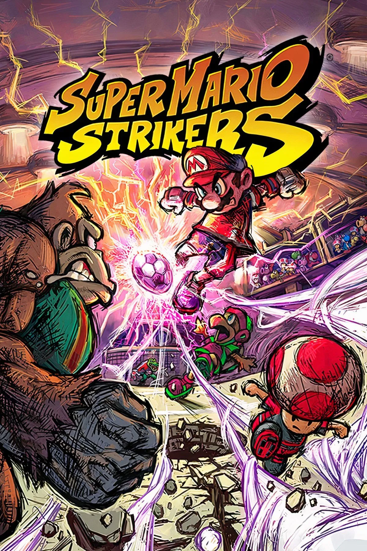 Super Mario Strikers với nhân vật Mario
