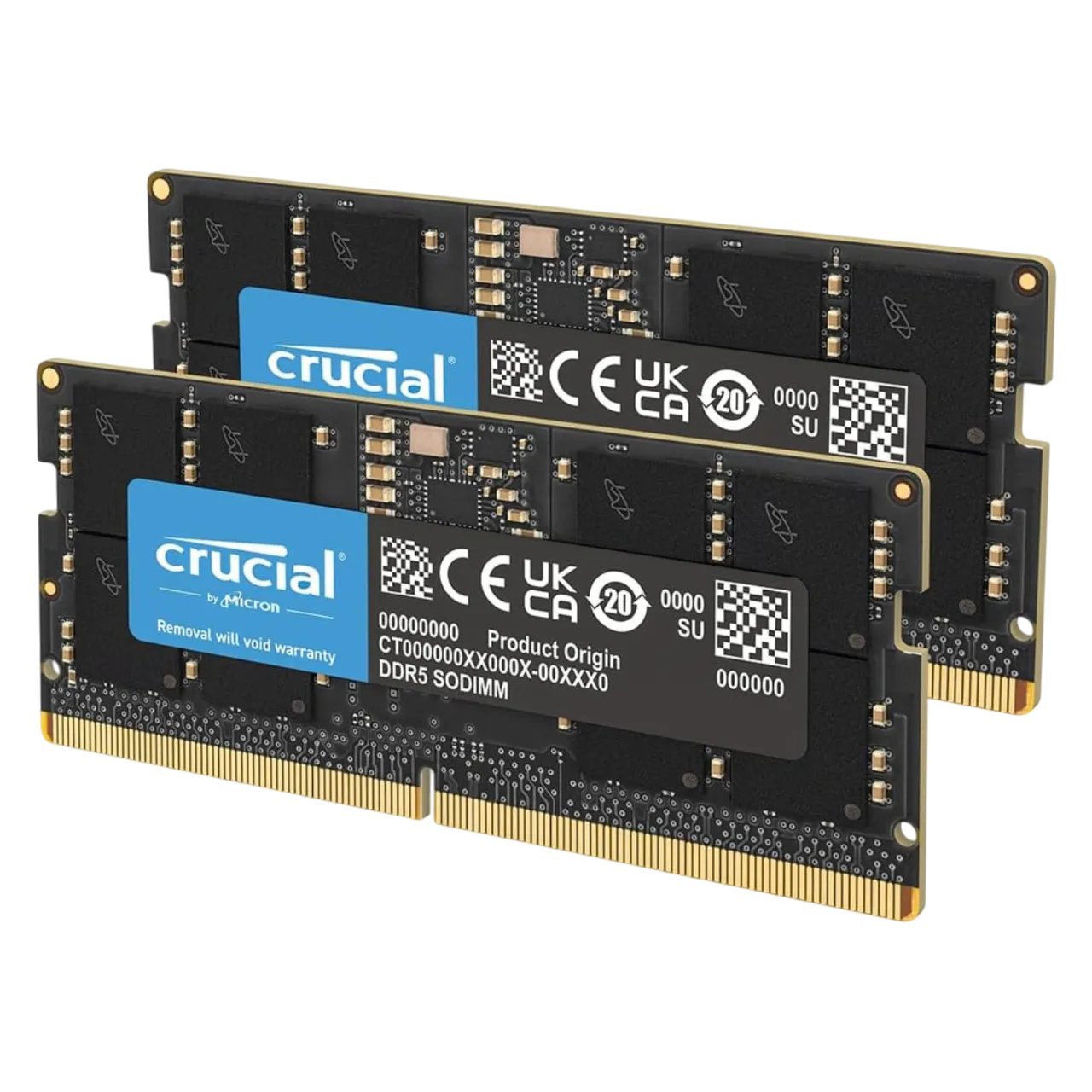 Thanh RAM Crucial DDR5 64GB (2x32GB) cho laptop, biểu tượng nâng cấp hiệu năng máy tính