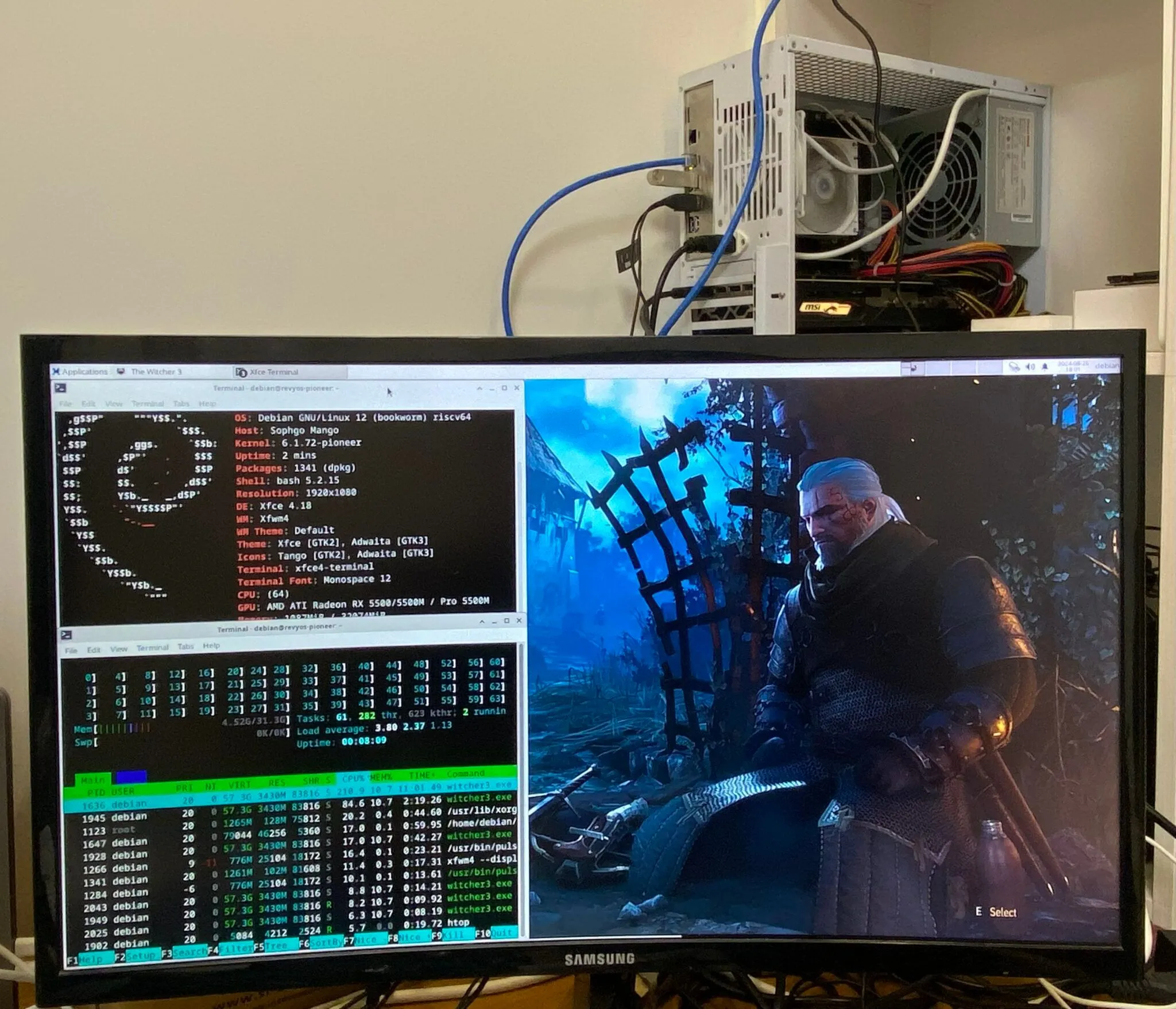 The Witcher 3 đang chạy trên RISC-V