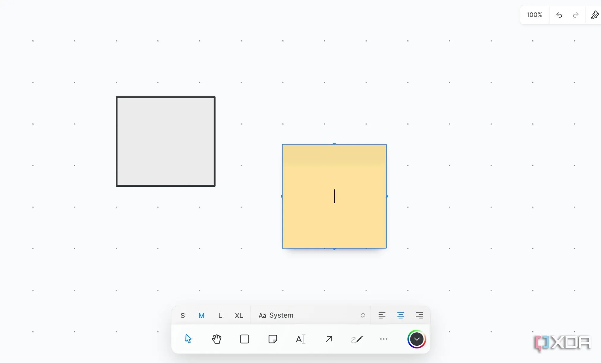 Tính năng bảng trắng (whiteboard) của Craft