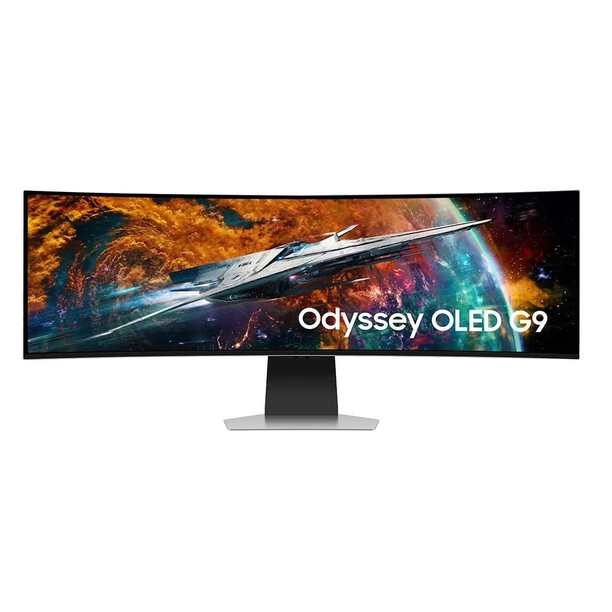 Tổng quan màn hình chơi game Samsung Odyssey OLED G9 (G95SC), tích hợp tính năng Smart TV.