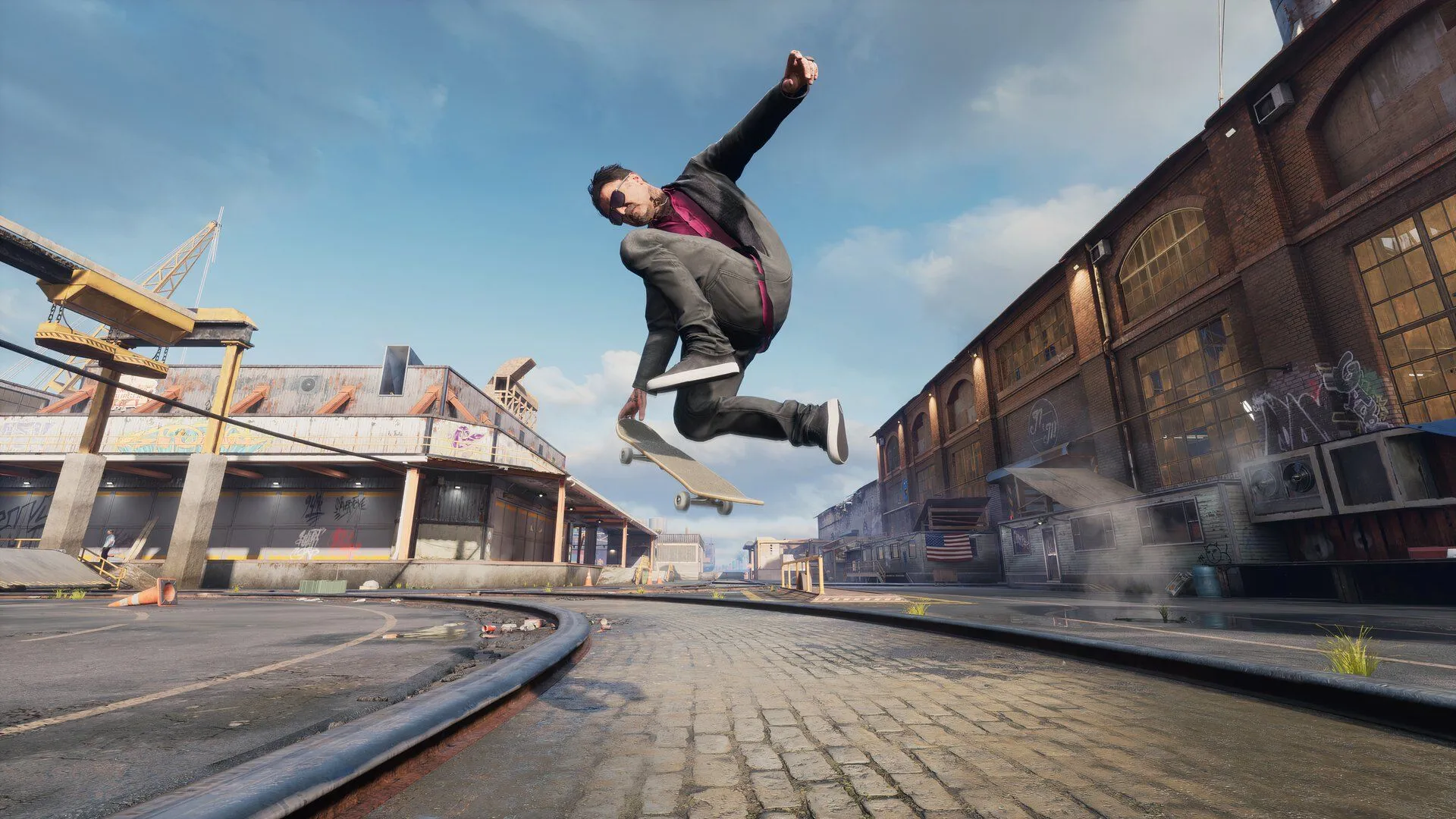 Tony Hawk biểu diễn một trick ấn tượng trong Tony Hawk's Pro Skater 3 + 4, thể hiện sự lão luyện của skater huyền thoại