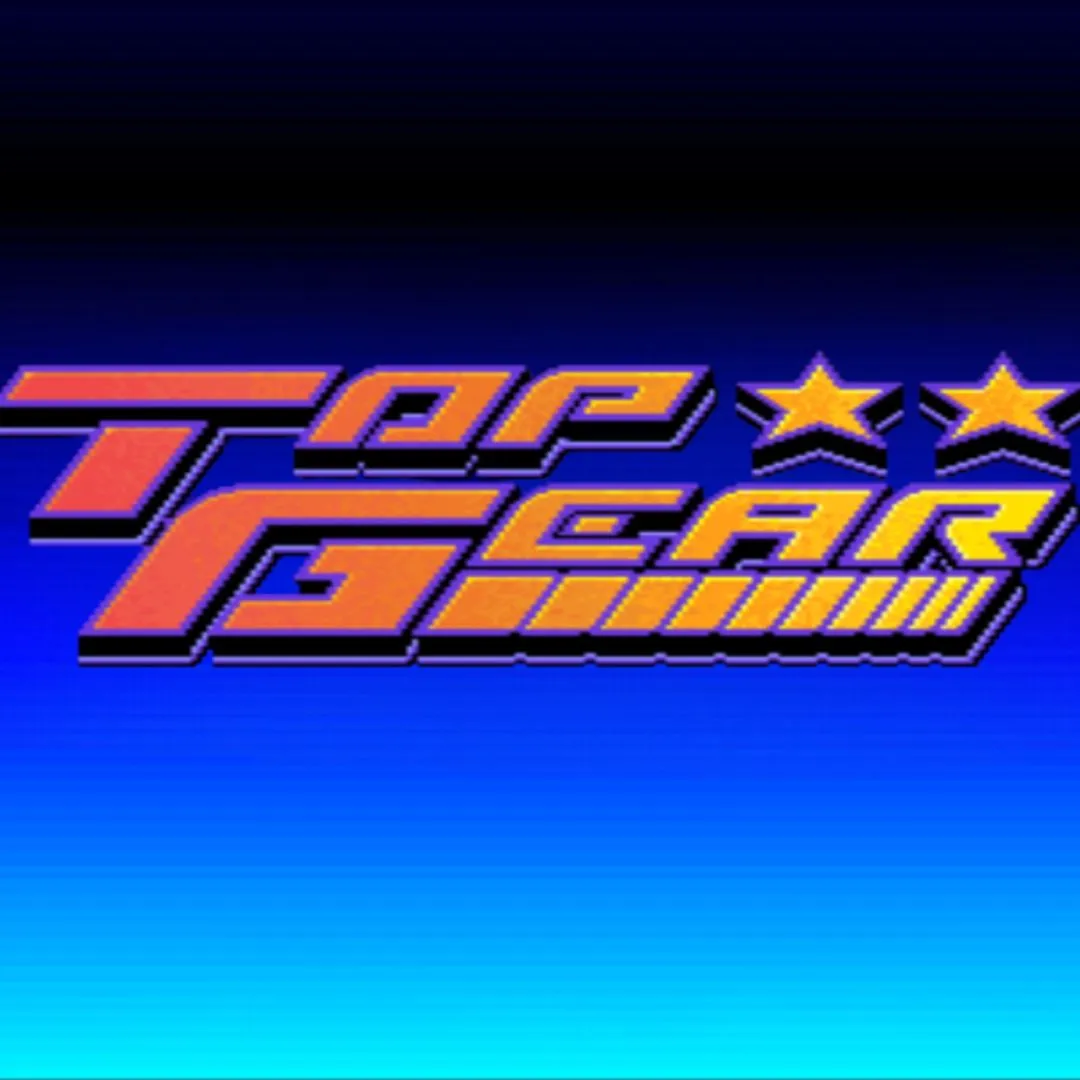 Top Gear SNES: Hình ảnh xe đua tốc độ cao trên đường đua, thể hiện đồ họa tiên tiến và cảm giác tốc độ của game đua xe kinh điển này.