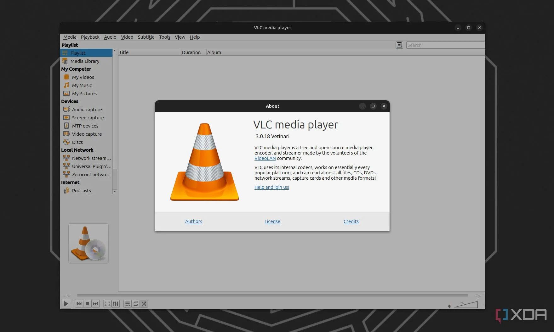 trinh phat media vlc linux