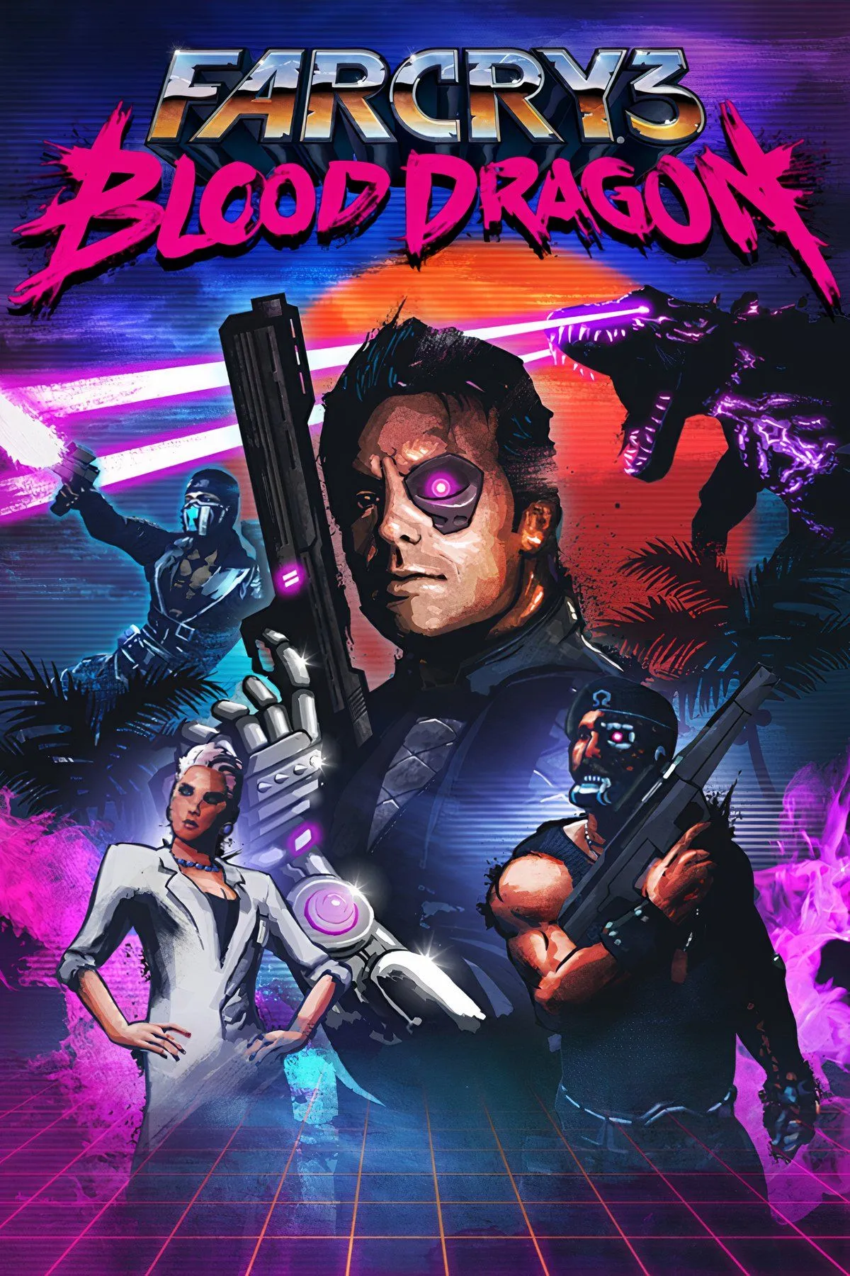 Trung sĩ Rex Colt chiến đấu trong thế giới neon của Far Cry 3: Blood Dragon
